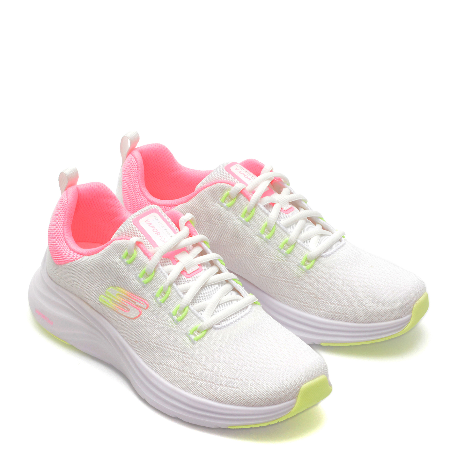 Pantofi sport SKECHERS albi, VAPOR FOAM, din material textil - imagine 4