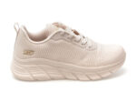 Pantofi sport SKECHERS bej, BOBS B FLEX HI, din material textil