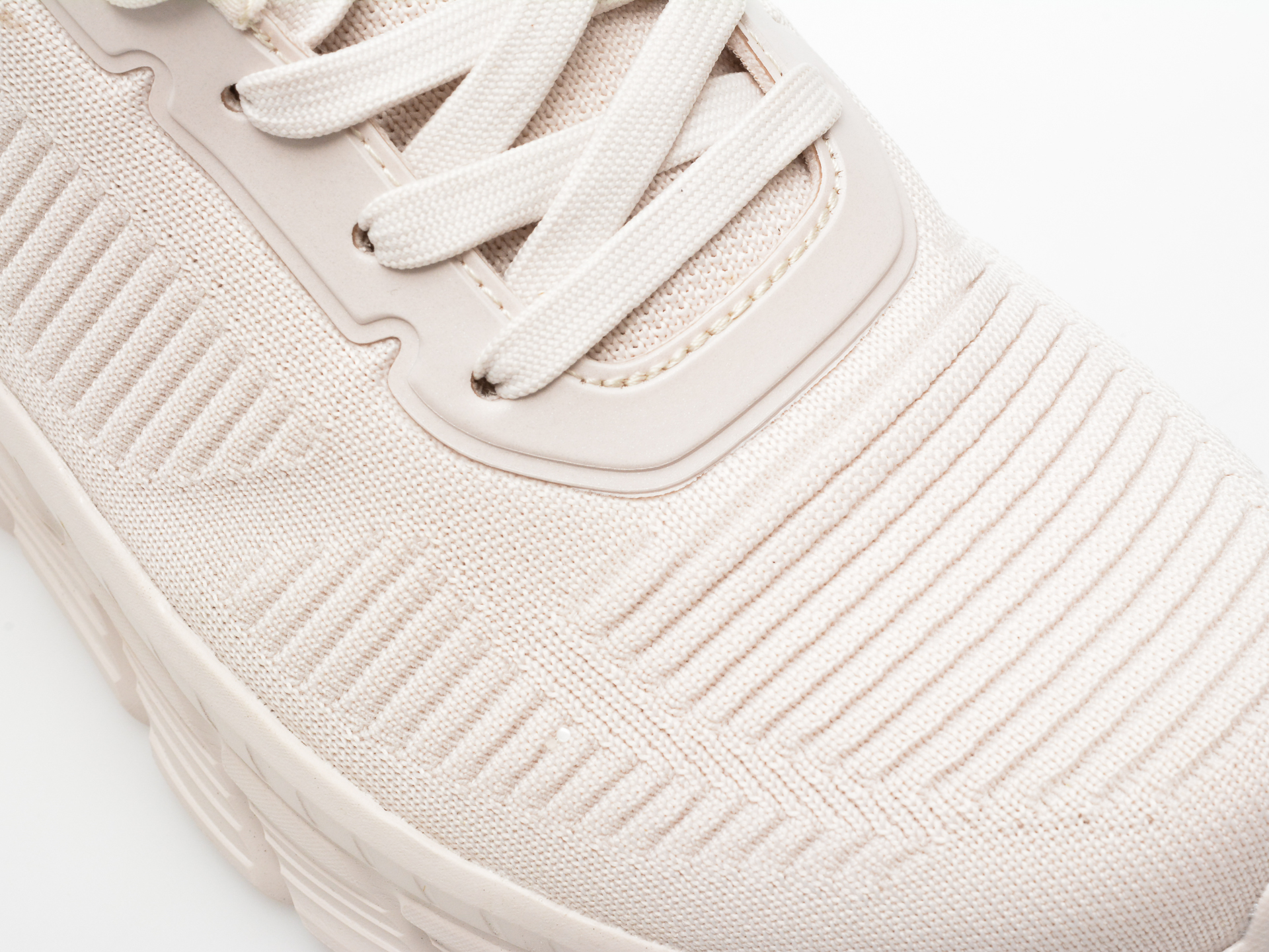 Pantofi sport SKECHERS bej, BOBS B FLEX HI, din material textil - imagine 2