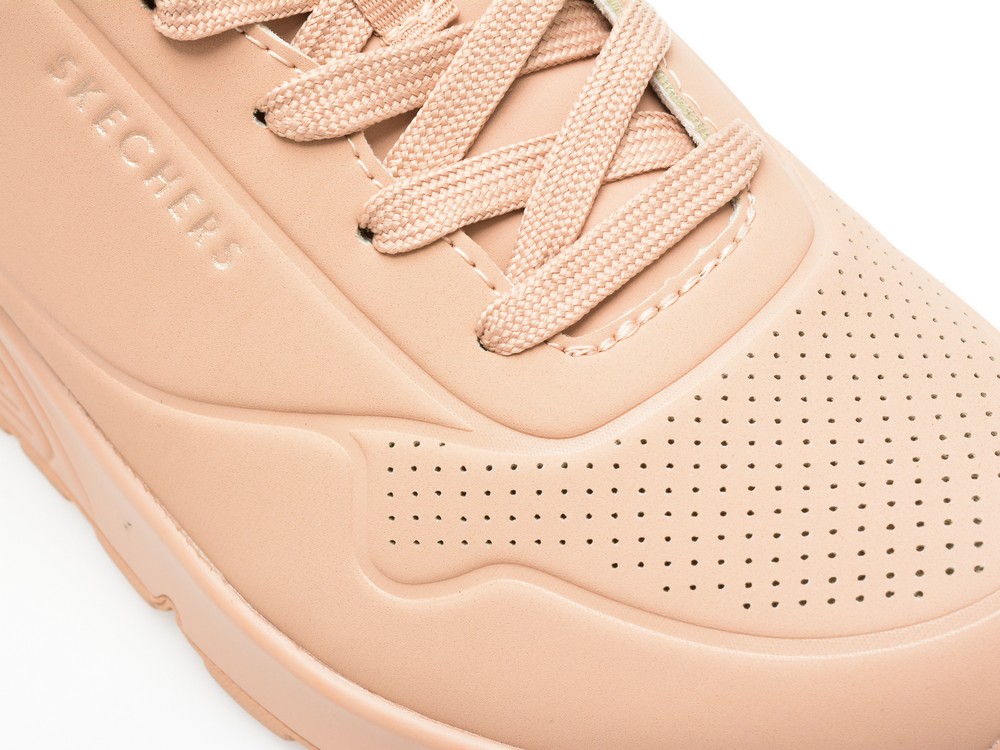 Pantofi sport SKECHERS bej, UNO, din piele ecologica - imagine 2