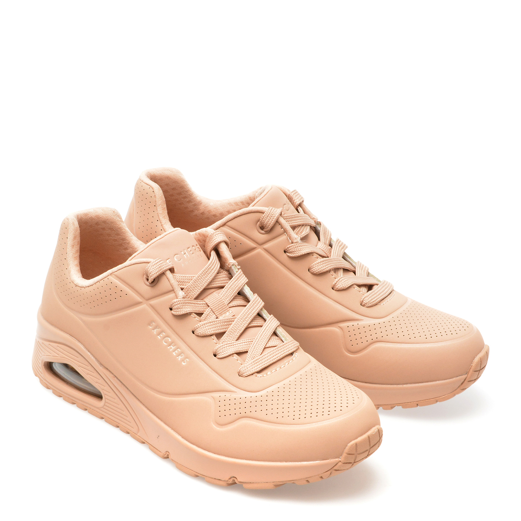 Pantofi sport SKECHERS bej, UNO, din piele ecologica - imagine 4