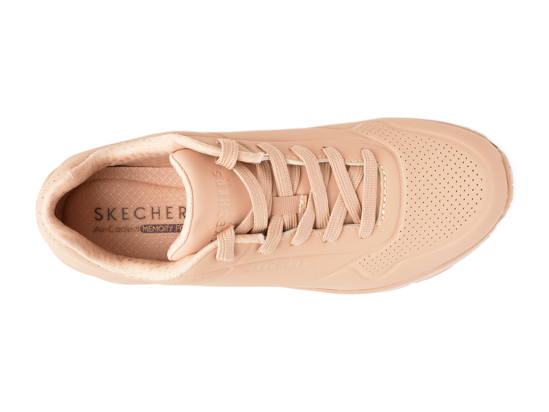 Pantofi sport SKECHERS bej, UNO, din piele ecologica - imagine 6