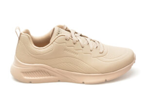 Pantofi sport SKECHERS bej, UNO LITE, din piele ecologica