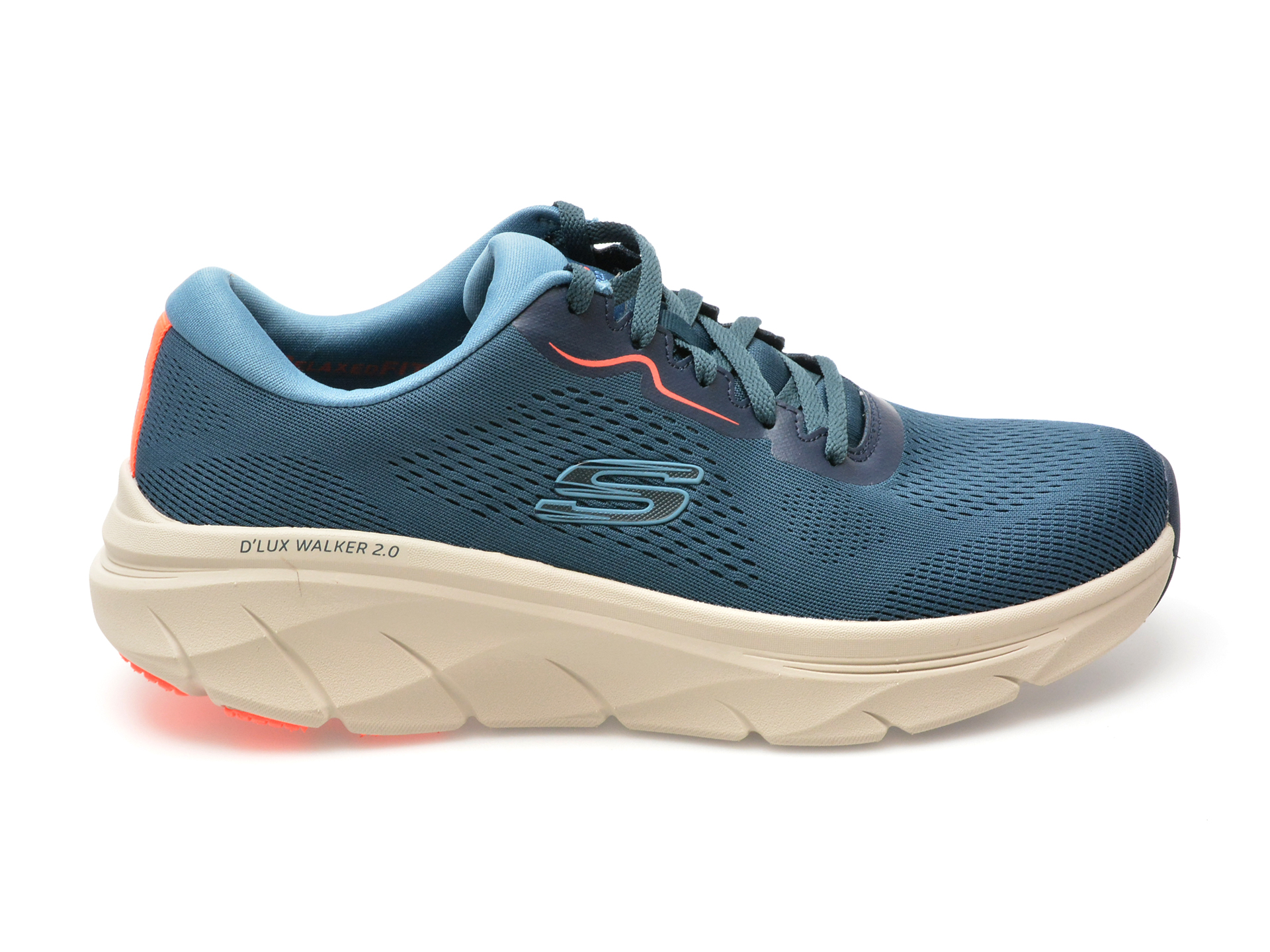 Pantofi sport SKECHERS bleumarin, D LUX WALKER 2.0, din material texil