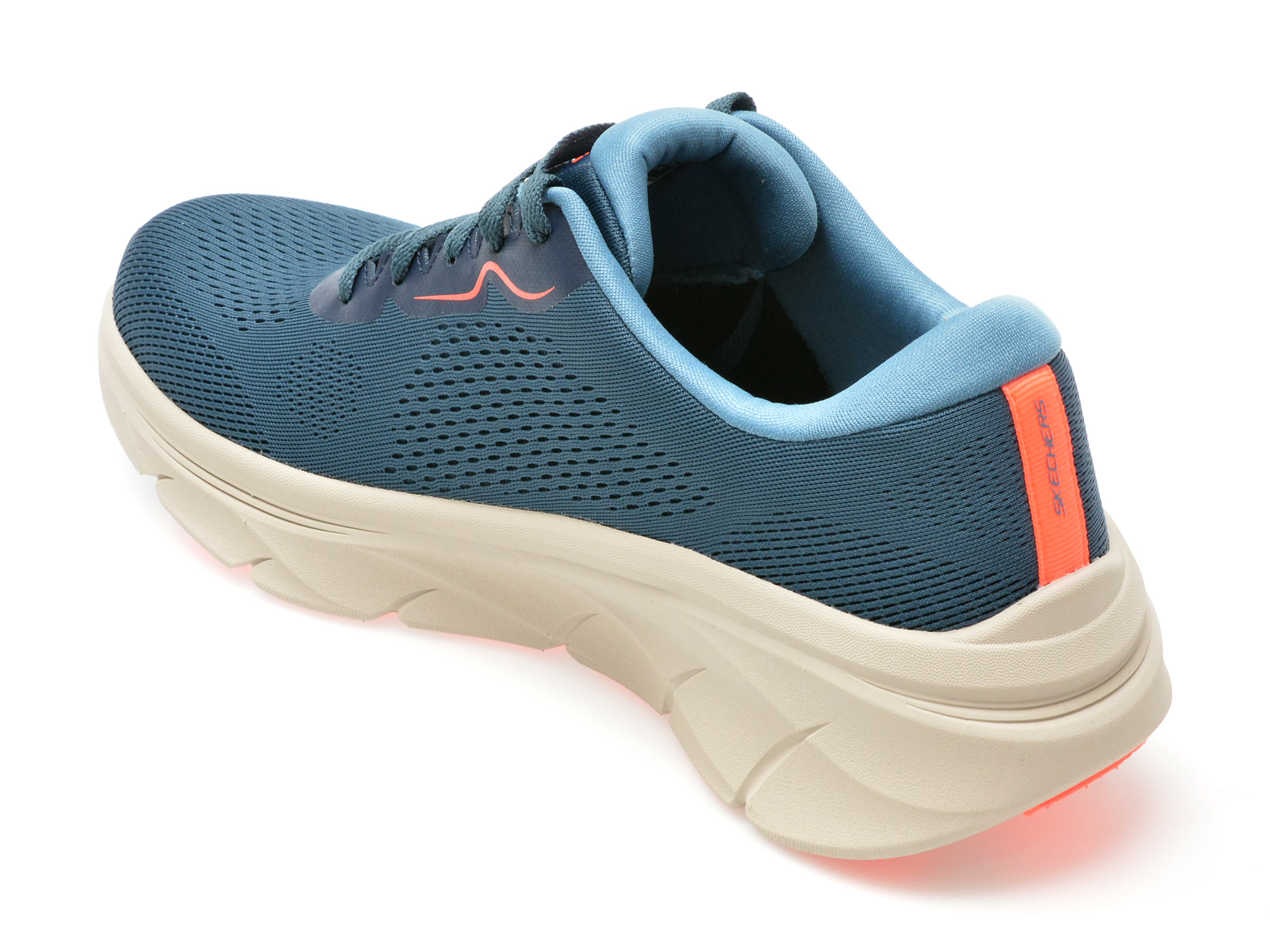 Pantofi sport SKECHERS bleumarin, D LUX WALKER 2.0, din material texil - imagine 5
