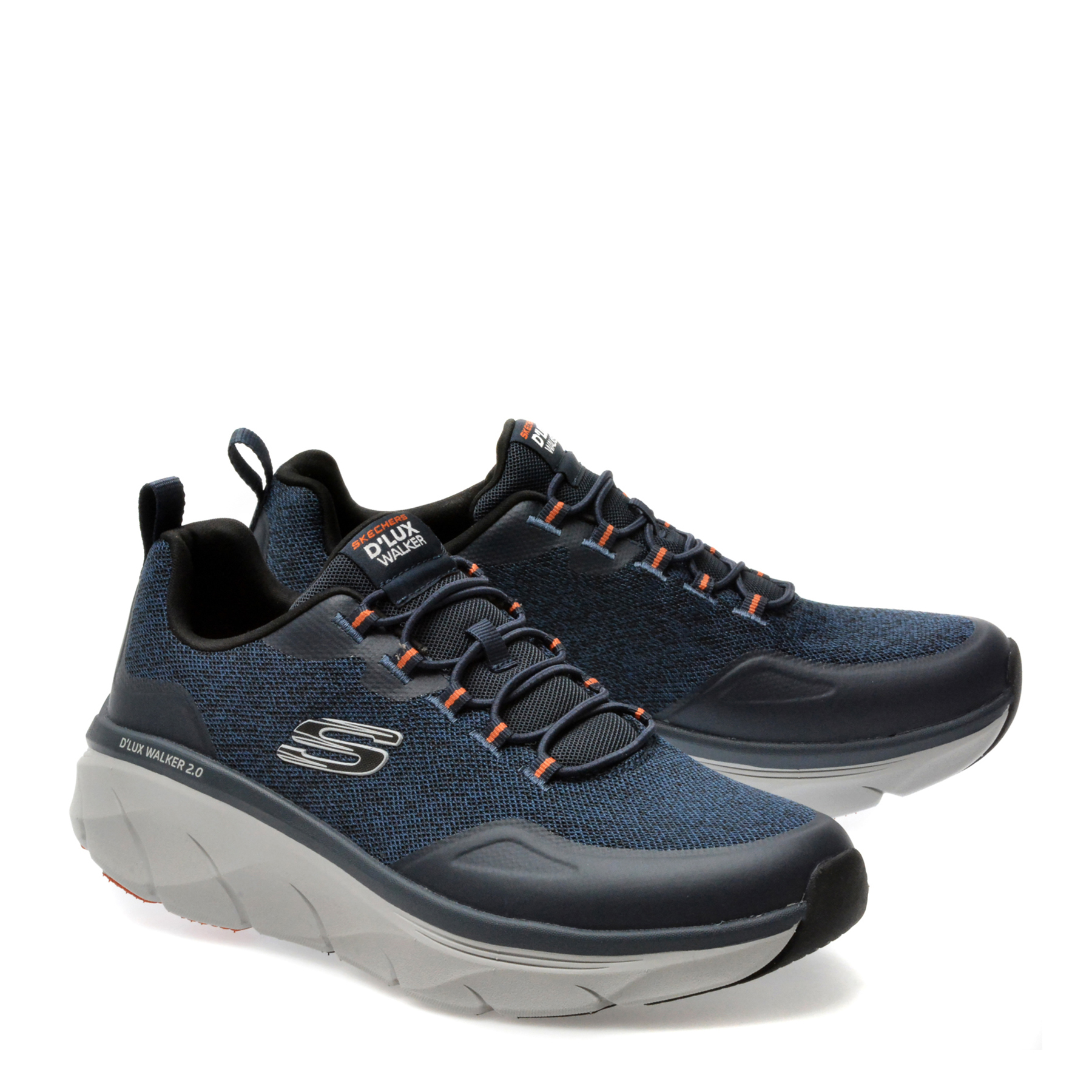 Pantofi sport SKECHERS bleumarin, D LUX WALKER 2.0, din material textil - imagine 4