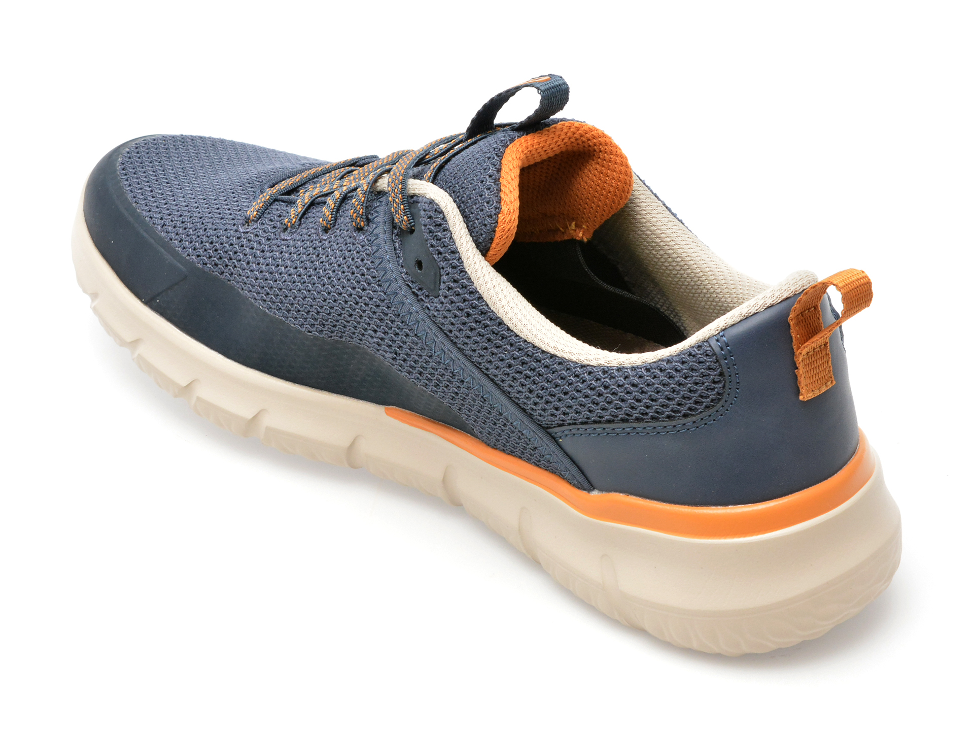 Pantofi sport SKECHERS bleumarin, DEL RETTO, din material textil - imagine 5