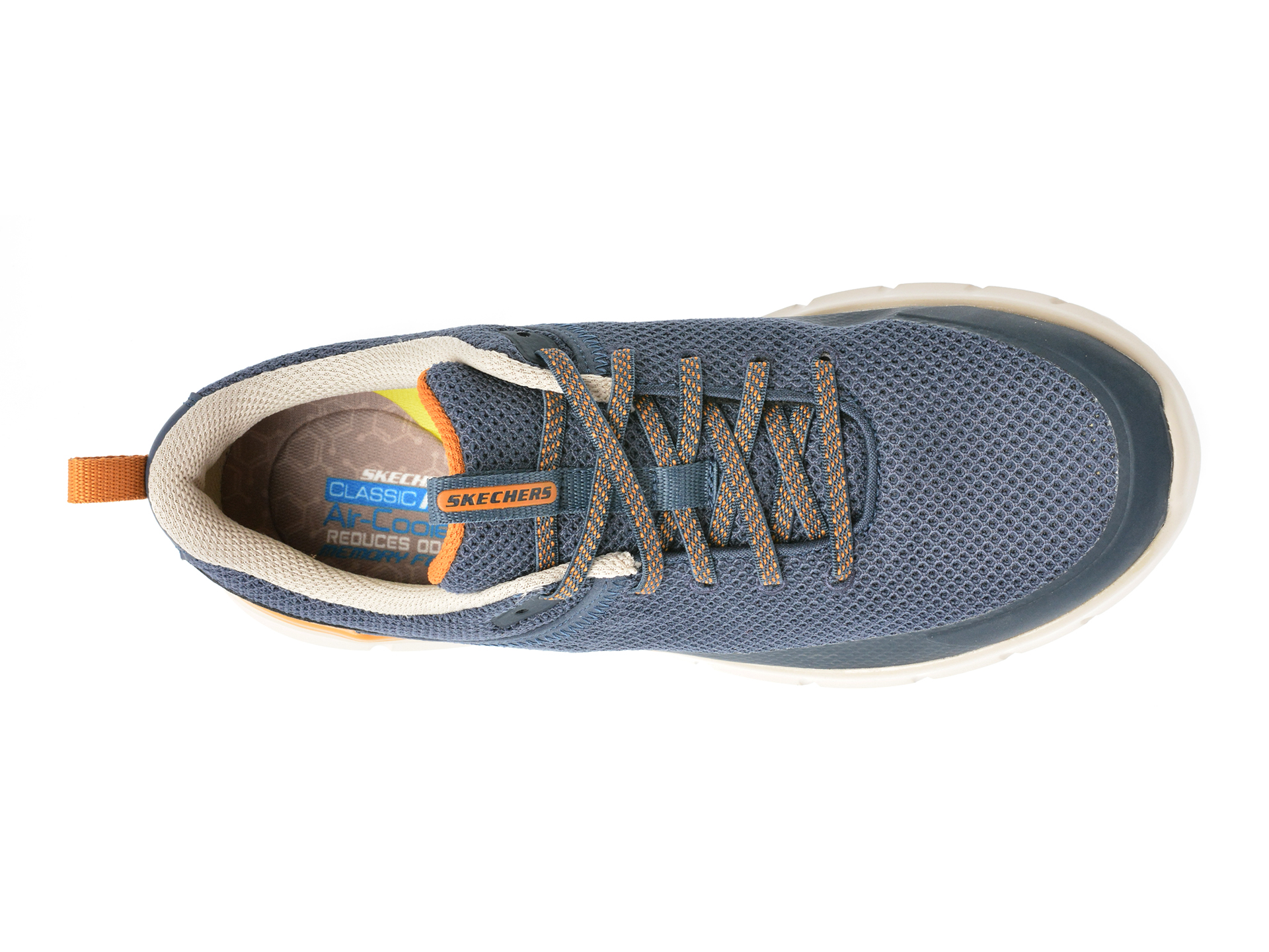 Pantofi sport SKECHERS bleumarin, DEL RETTO, din material textil - imagine 6