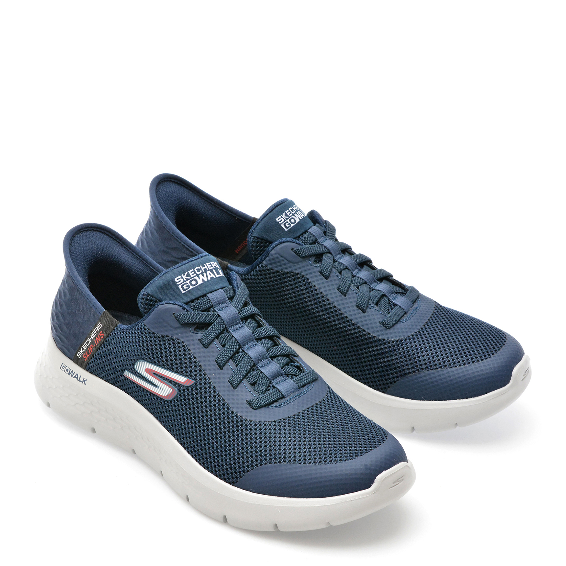Pantofi sport SKECHERS bleumarin, GO WALK FLEX, din material textil - imagine 4