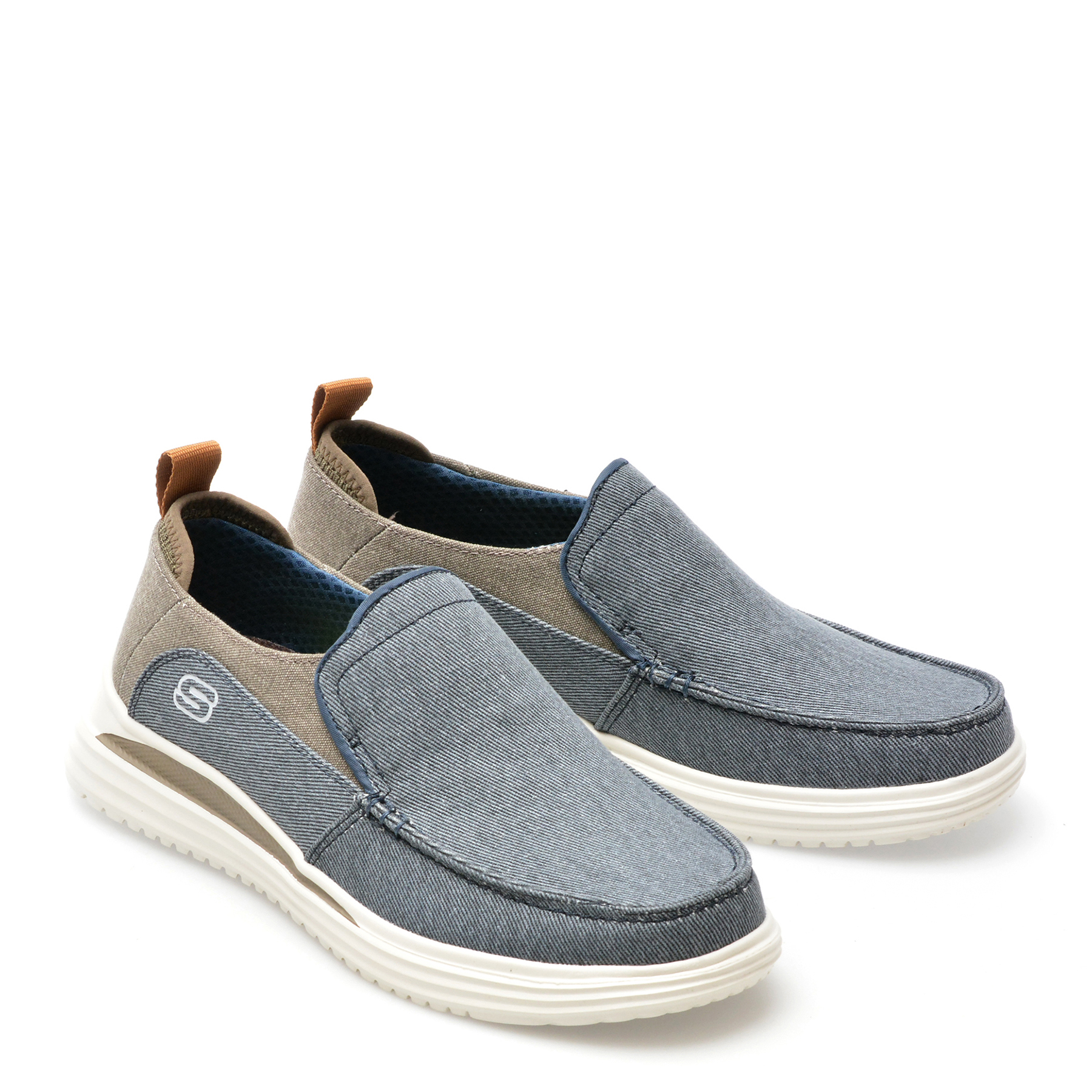 Pantofi sport SKECHERS bleumarin, PROVEN, din material textil - imagine 4