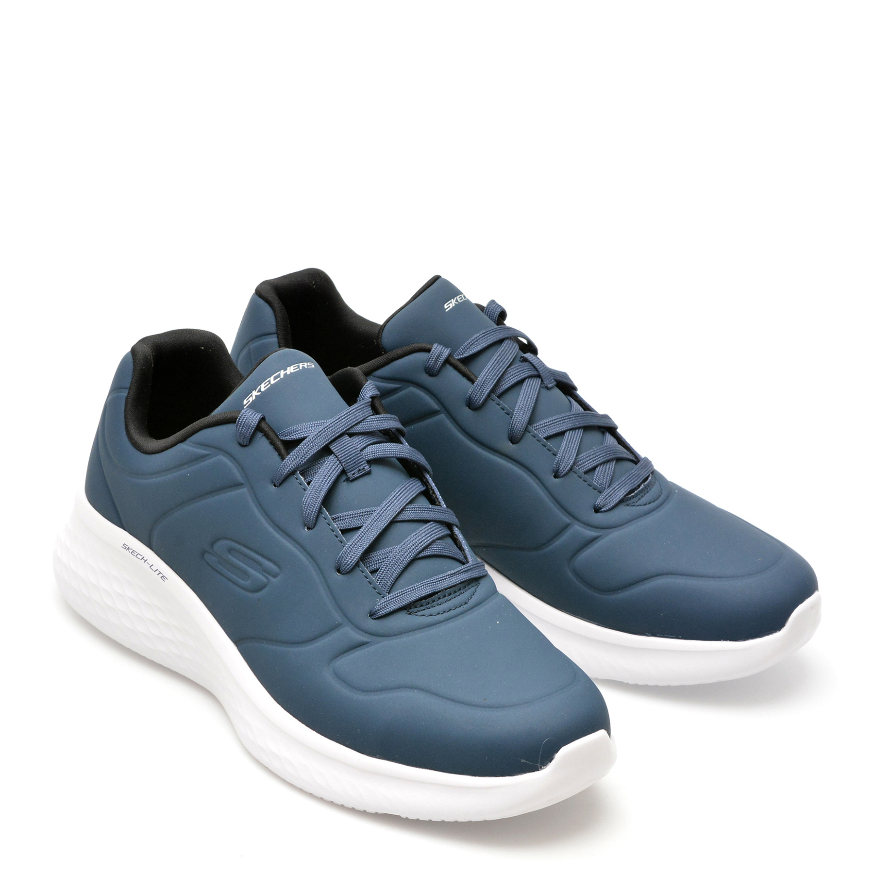 Pantofi sport SKECHERS bleumarin, SKECH-LITE PRO, din piele ecologica - imagine 4