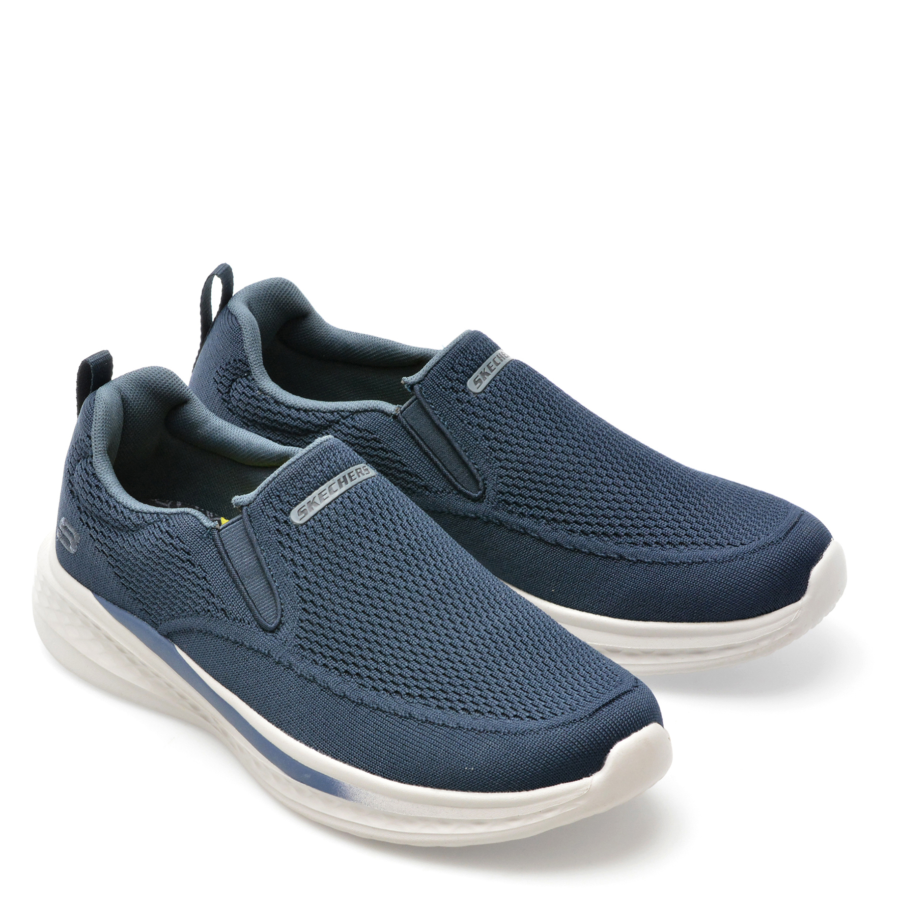Pantofi sport SKECHERS bleumarin, SLADE, din material textil - imagine 4