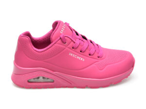 Pantofi sport SKECHERS fucsia, UNO, din piele ecologica