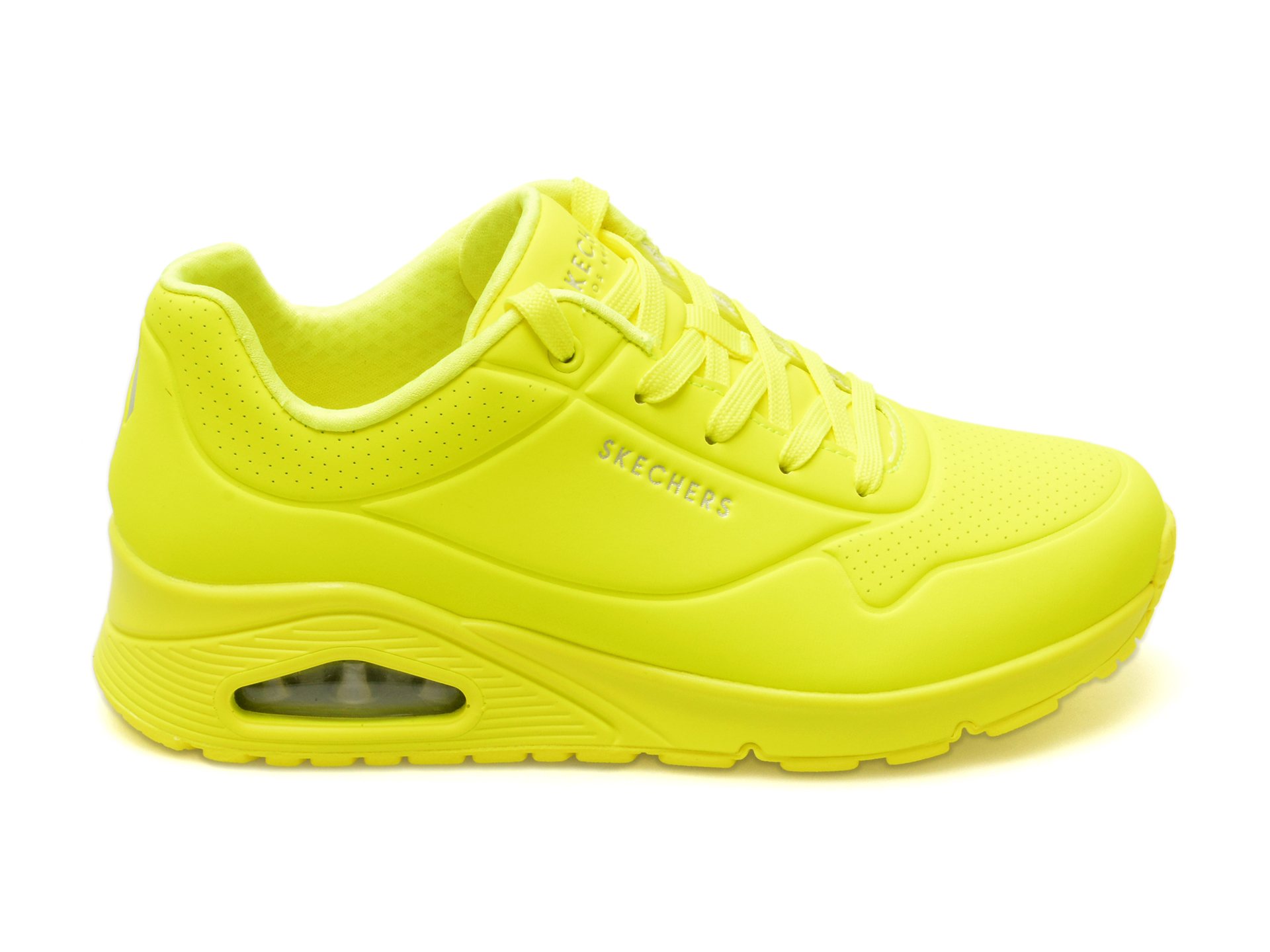 Pantofi sport SKECHERS galbeni, UNO, din piele ecologica