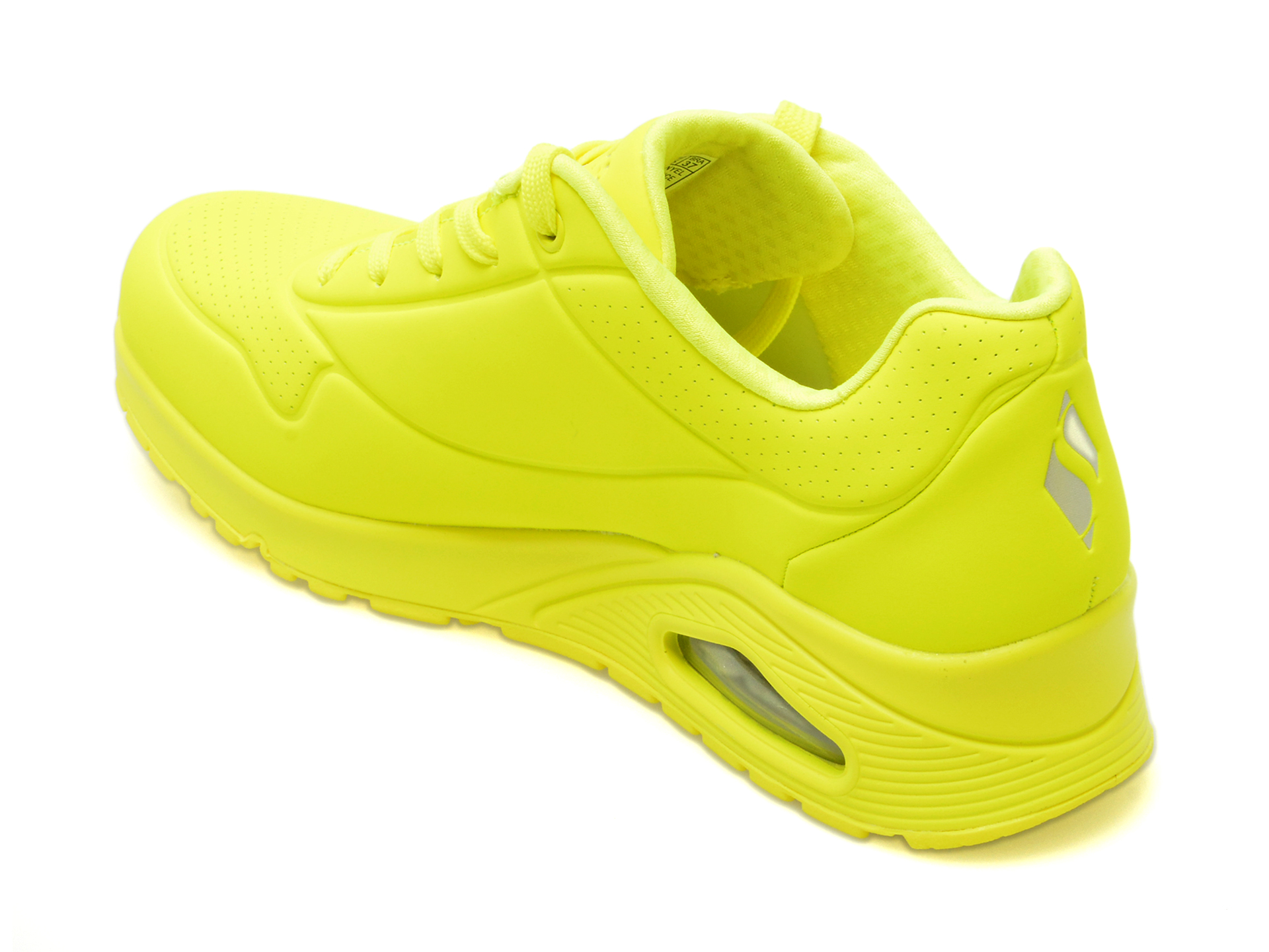 Pantofi sport SKECHERS galbeni, UNO, din piele ecologica - imagine 5