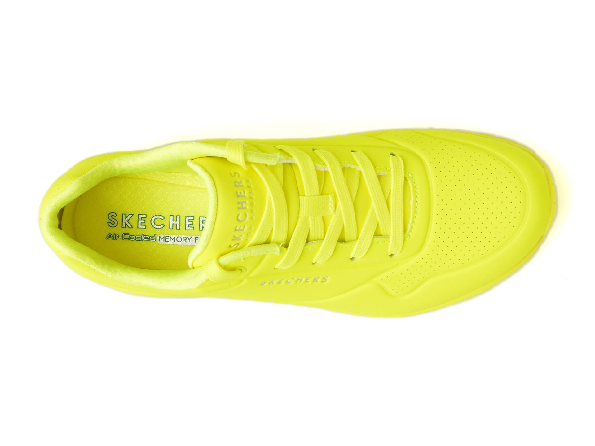 Pantofi sport SKECHERS galbeni, UNO, din piele ecologica - imagine 6