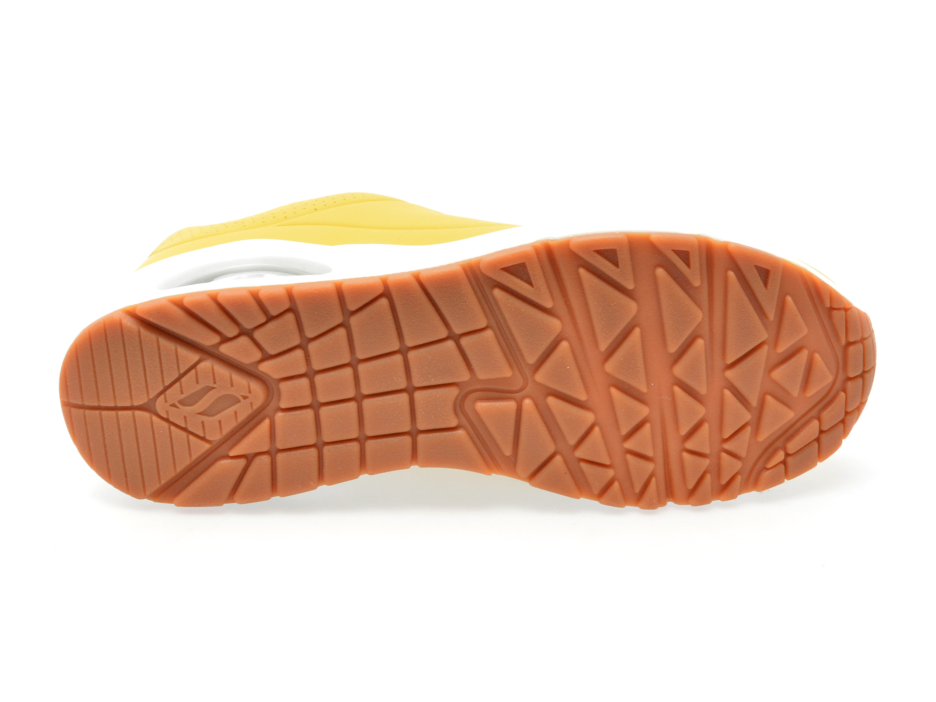 Pantofi sport SKECHERS galbeni, UNO, din piele ecologica - imagine 7