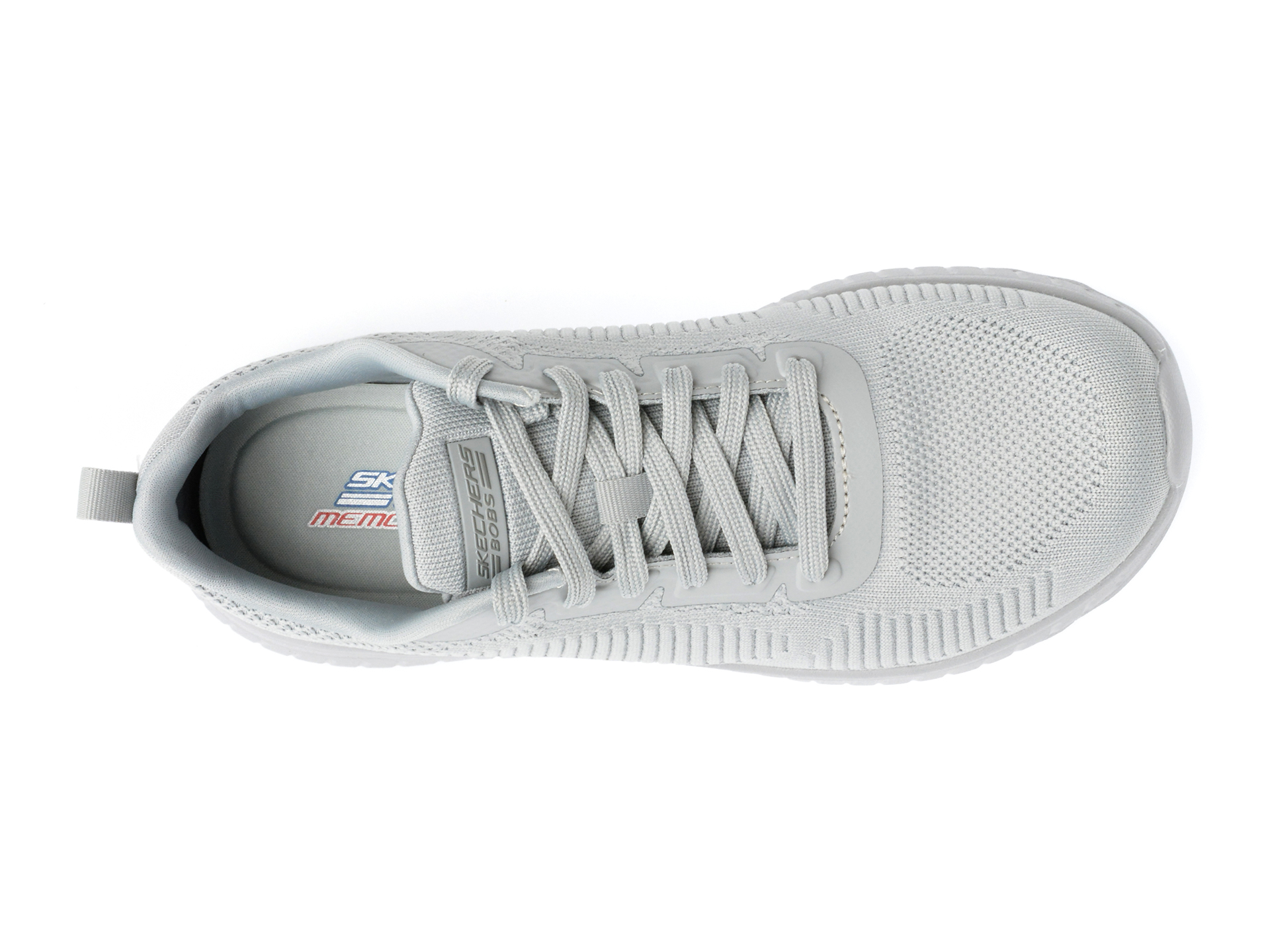 Pantofi sport SKECHERS gri, BOBS SQUAD CHAOS, din material textil - imagine 6