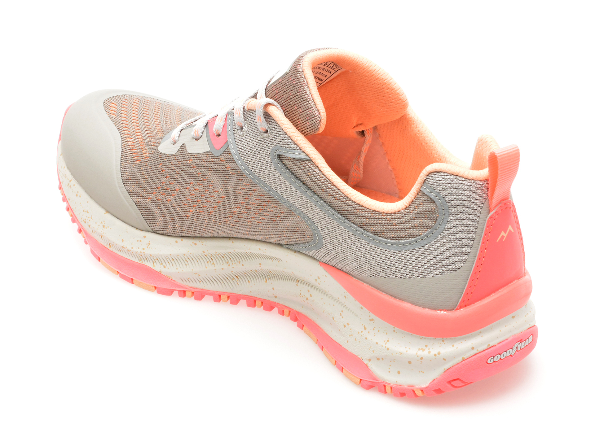 Pantofi sport SKECHERS gri, D LUX TRAIL, din material textil - imagine 5