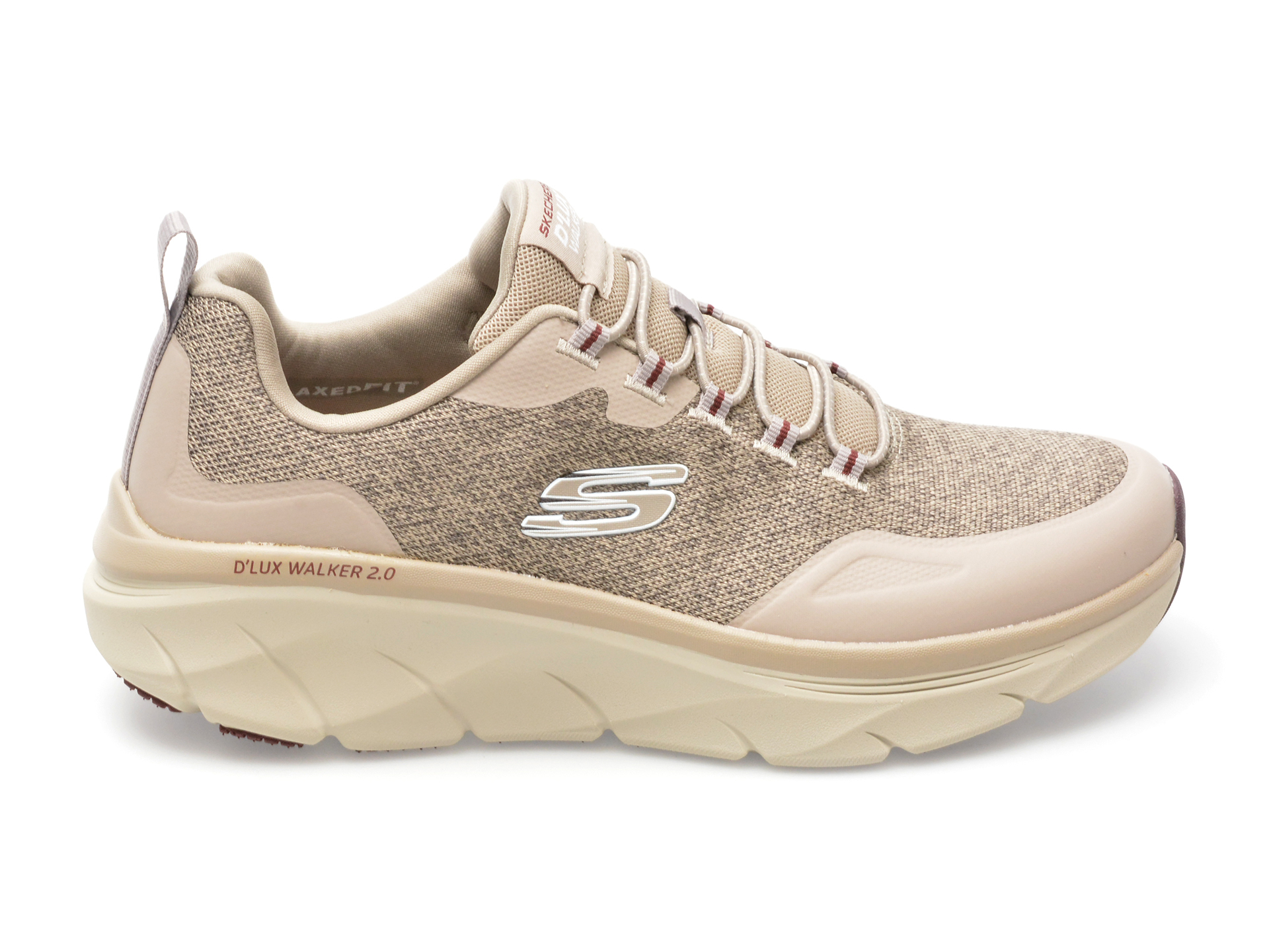 Pantofi sport SKECHERS gri, D LUX WALKER 2.0, din material textil