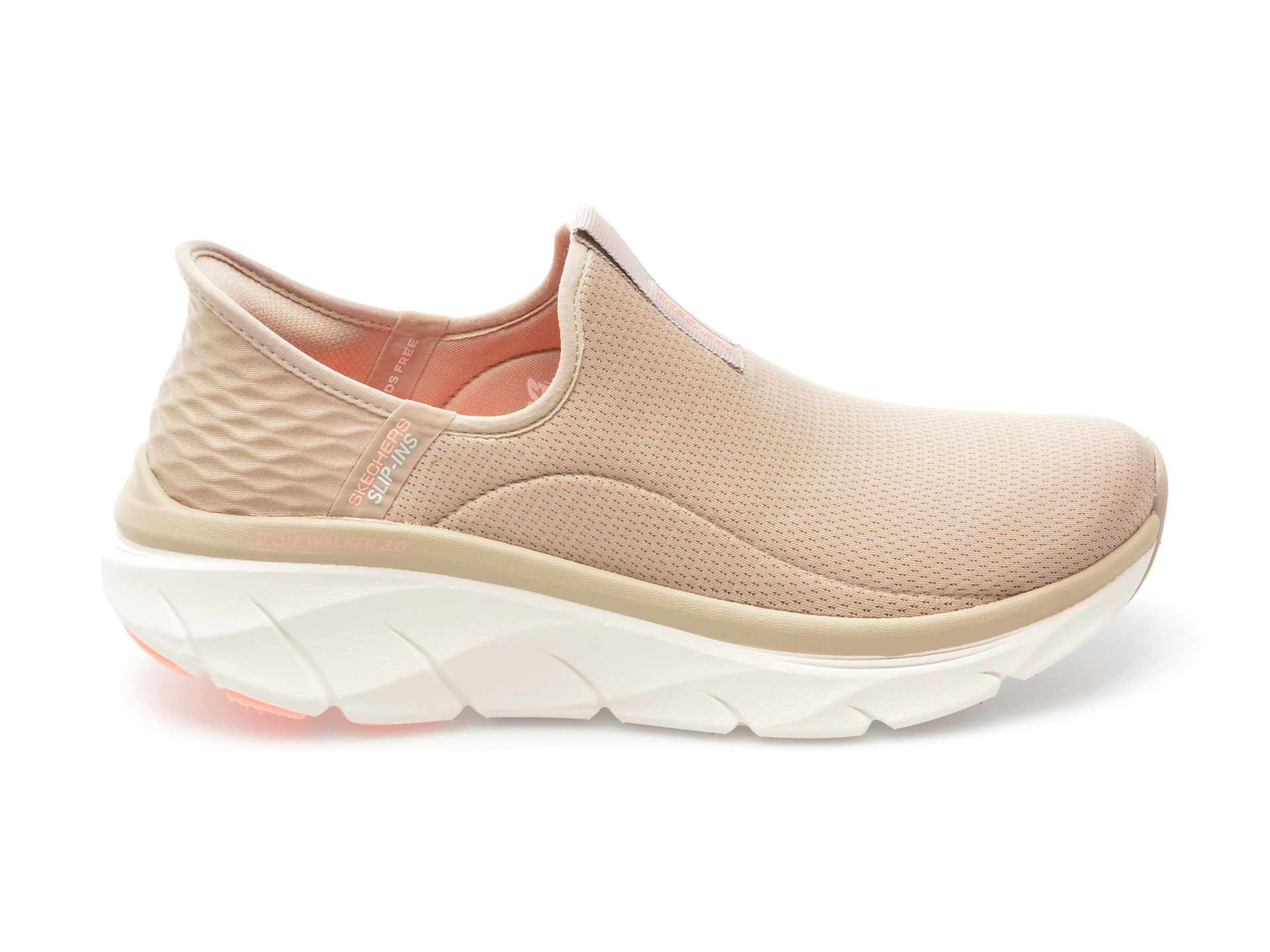 Pantofi sport SKECHERS gri, D LUX WALKER 2.0, din material textil