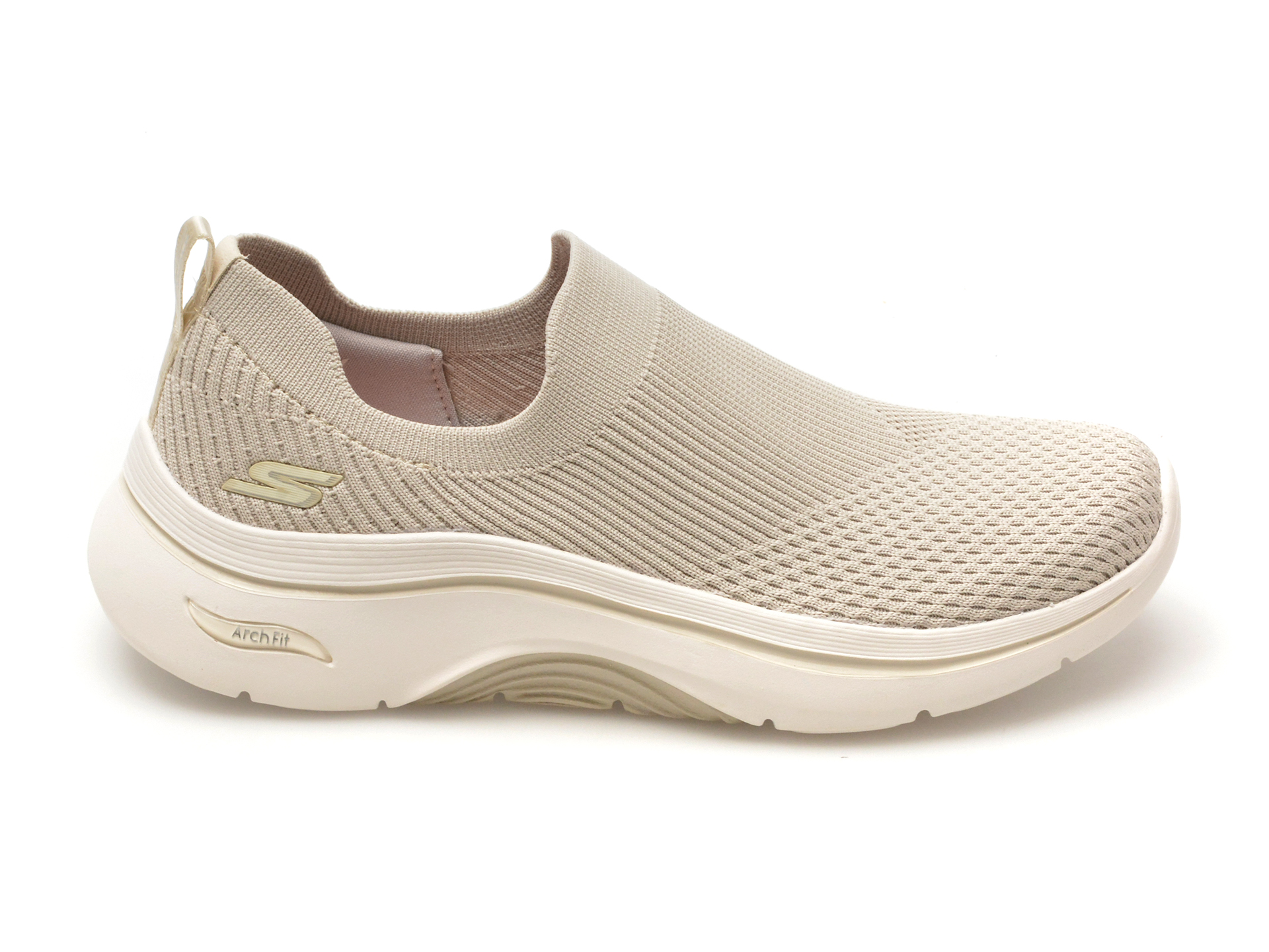 Pantofi sport SKECHERS gri, GO WALK ARCH FIT 2.0, din material textil