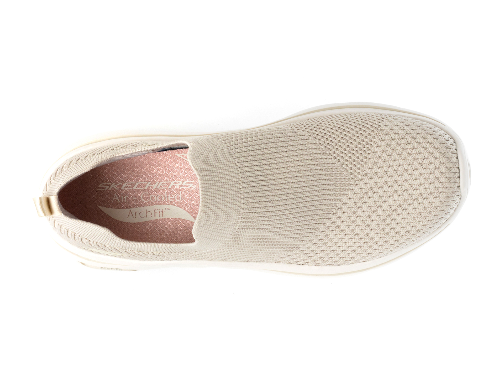 Pantofi sport SKECHERS gri, GO WALK ARCH FIT 2.0, din material textil - imagine 6