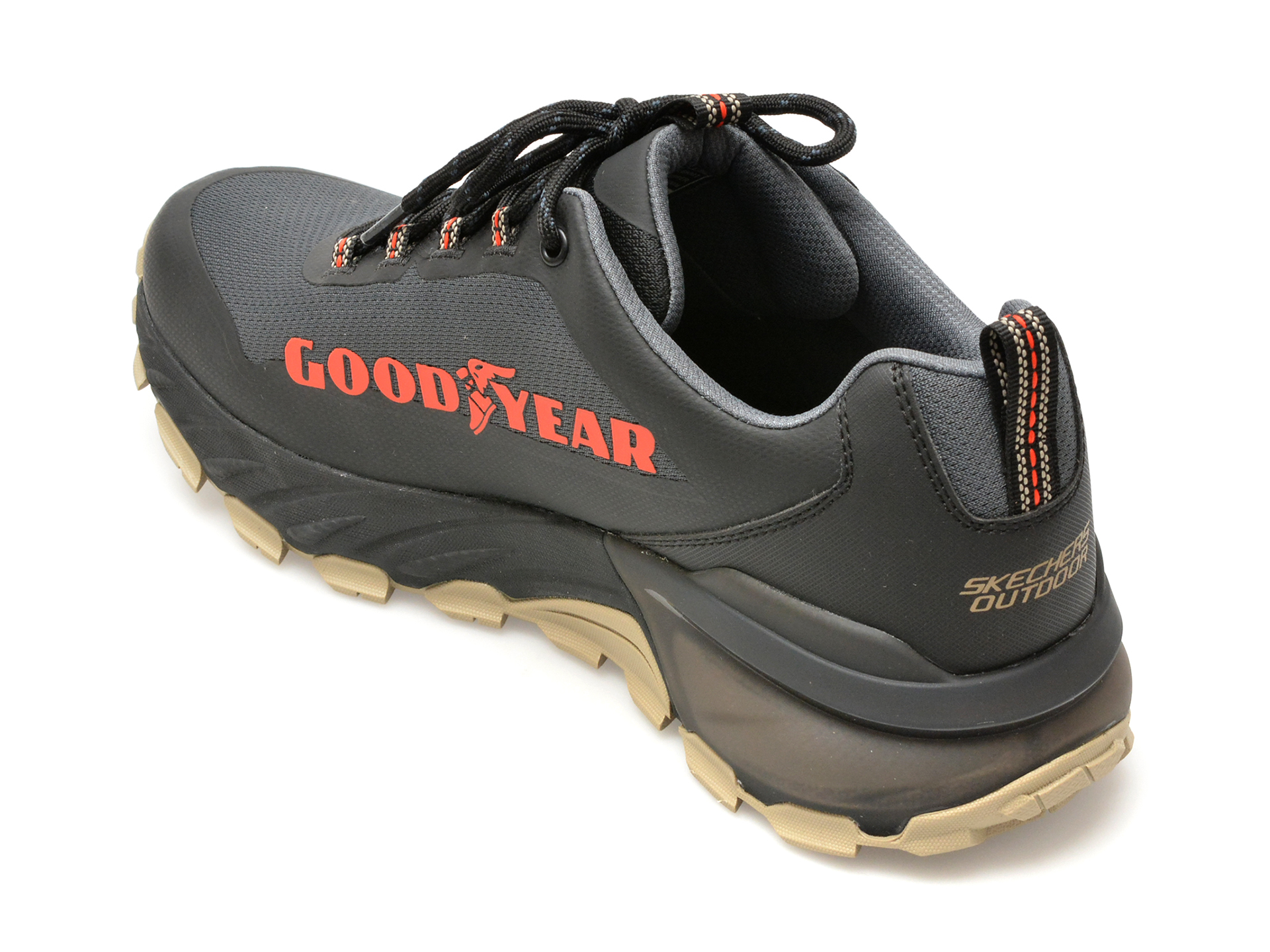 Pantofi sport SKECHERS gri, MAX PROTECT, din material textil - imagine 5
