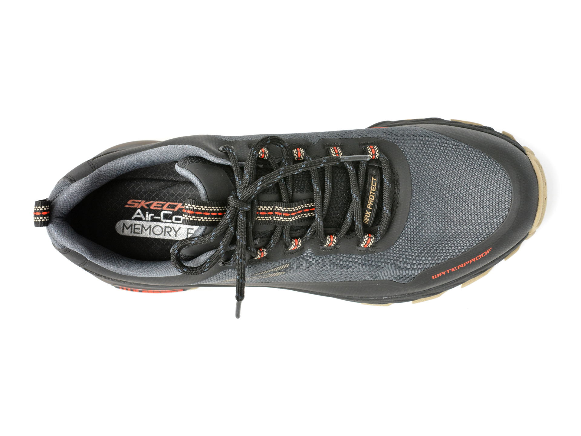 Pantofi sport SKECHERS gri, MAX PROTECT, din material textil - imagine 6