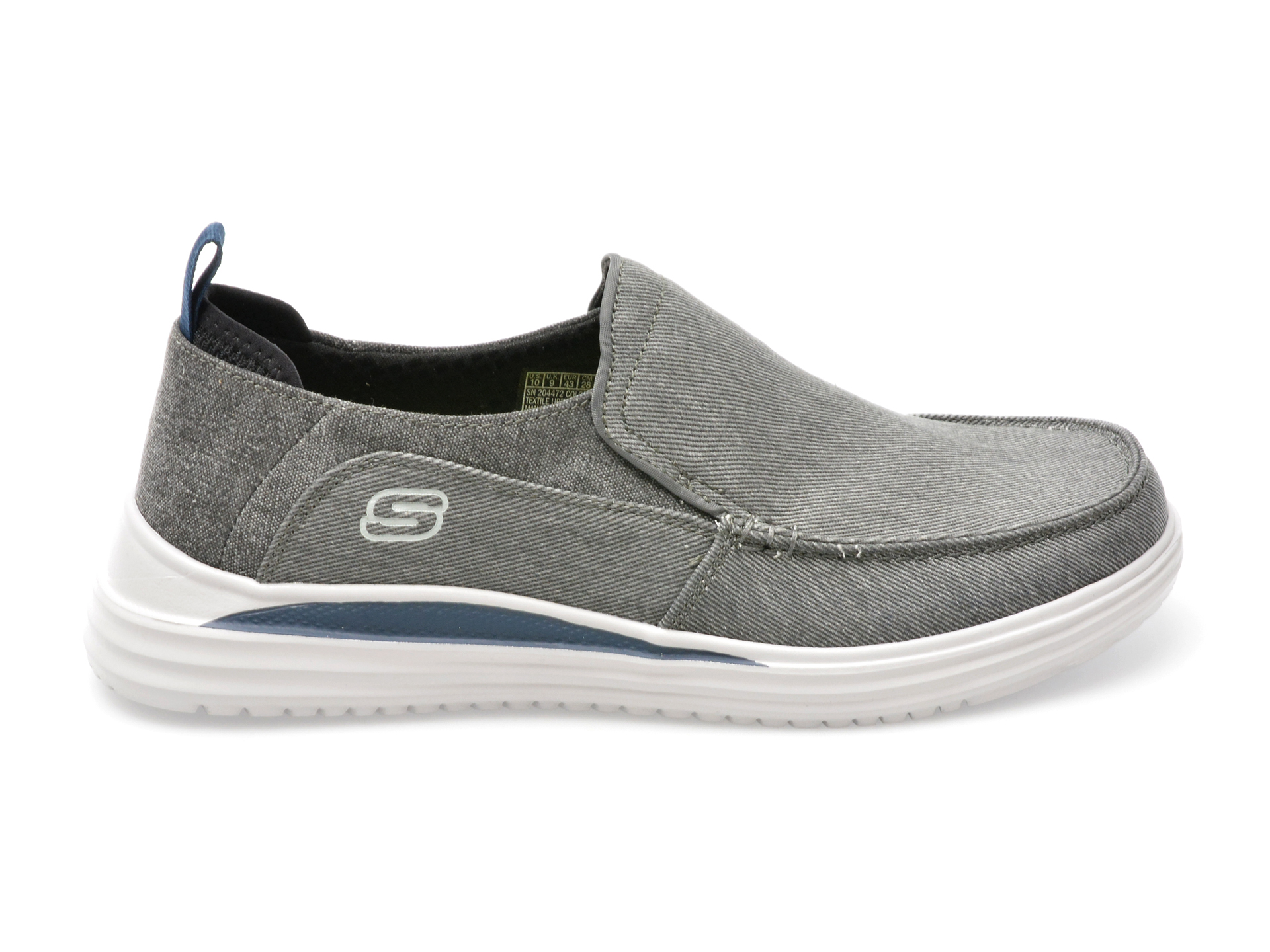 Pantofi sport SKECHERS gri, PROVEN, din material textil