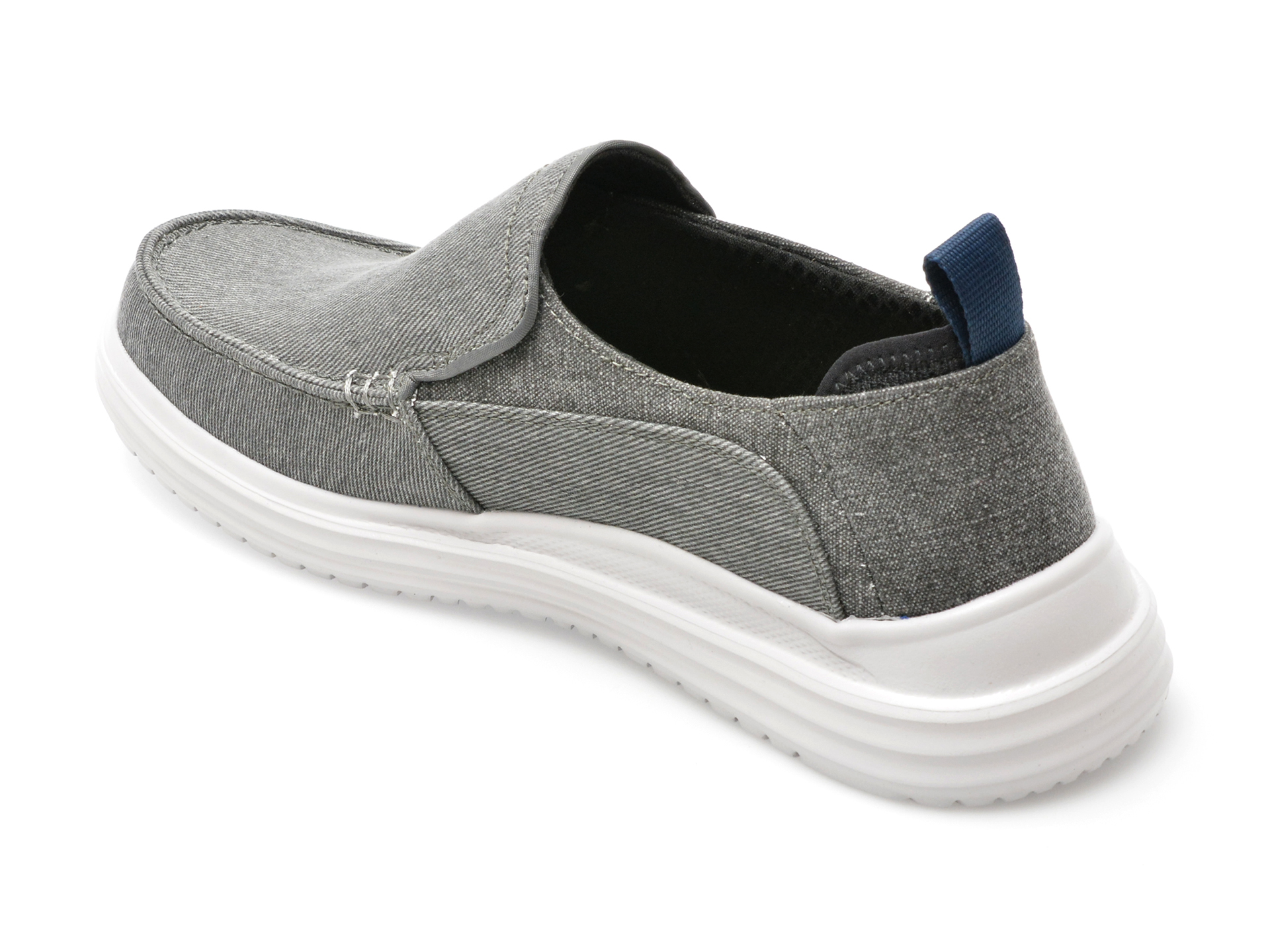 Pantofi sport SKECHERS gri, PROVEN, din material textil - imagine 5