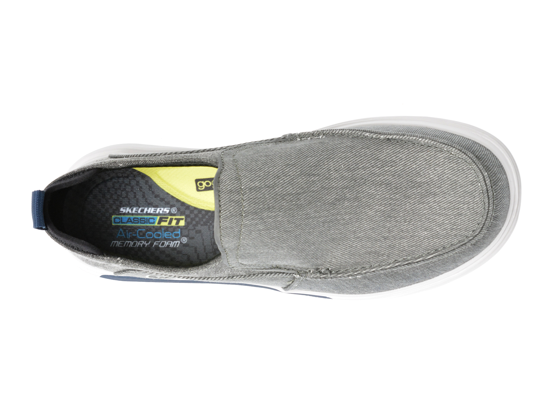 Pantofi sport SKECHERS gri, PROVEN, din material textil - imagine 6