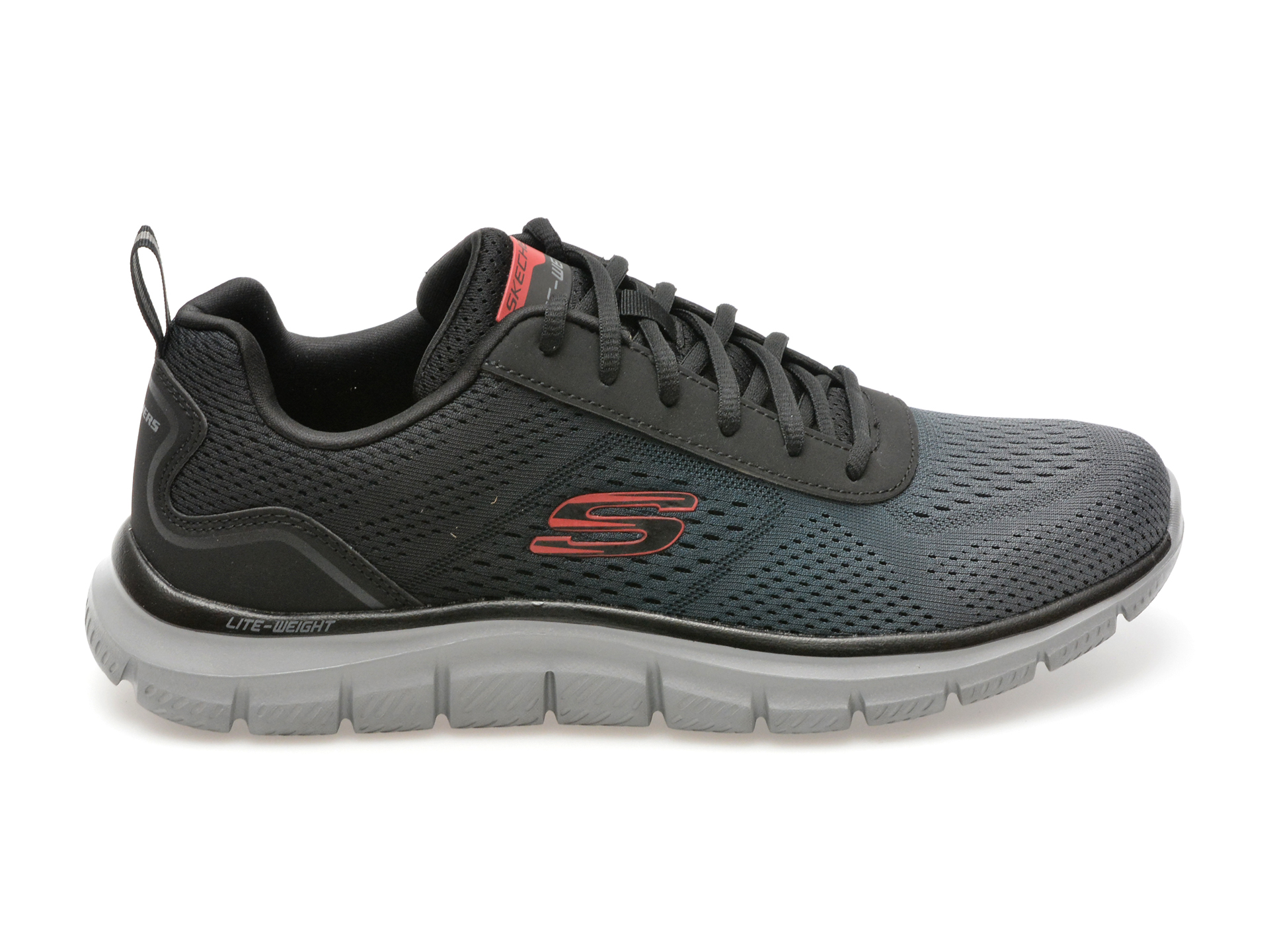 Pantofi sport SKECHERS gri, TRACK, din material textil