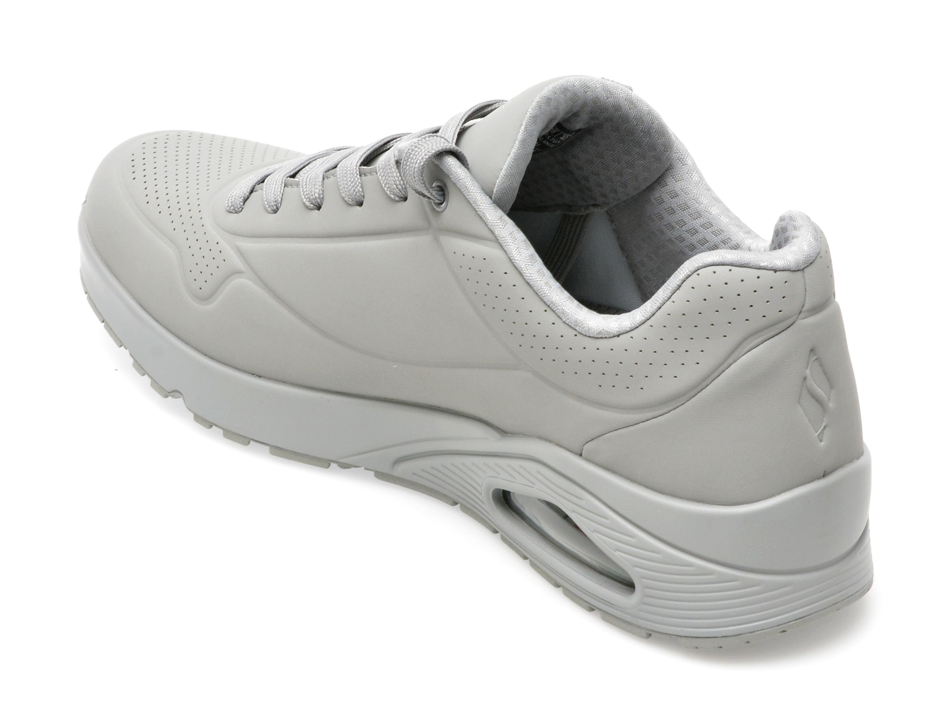 Pantofi sport SKECHERS gri, UNO, din piele ecologica - imagine 5