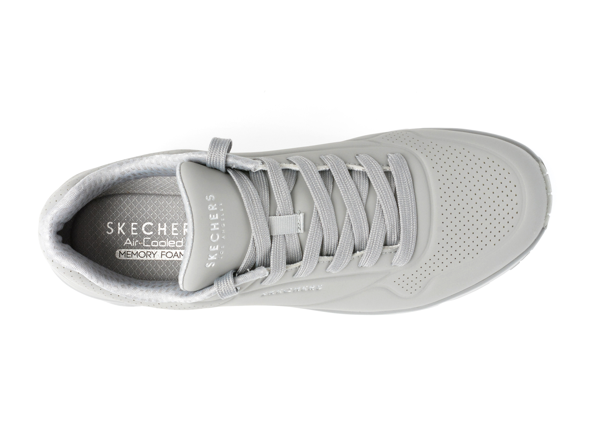 Pantofi sport SKECHERS gri, UNO, din piele ecologica - imagine 6