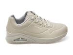 Pantofi sport SKECHERS gri, UNO, din piele ecologica