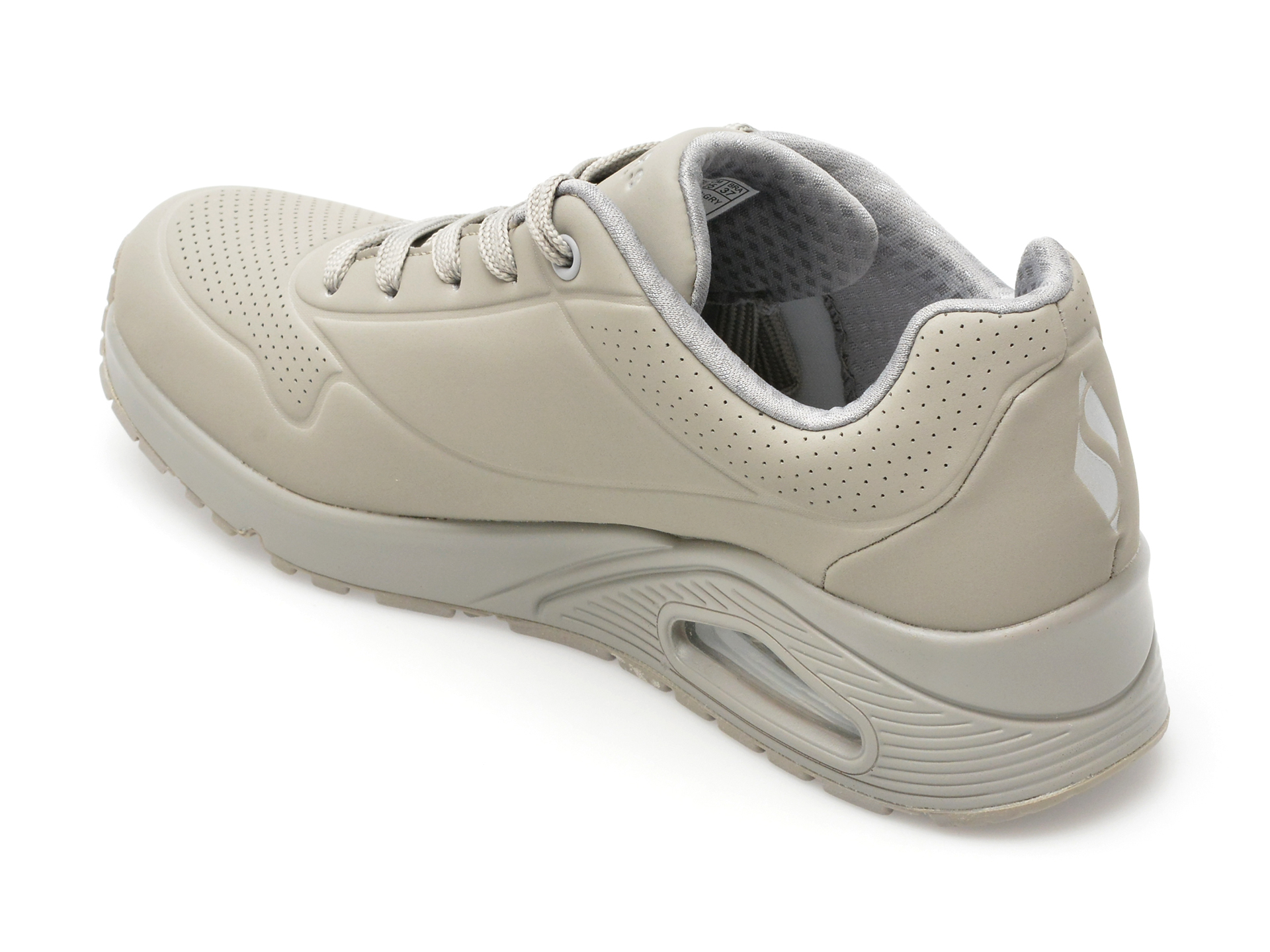 Pantofi sport SKECHERS gri, UNO, din piele ecologica - imagine 5