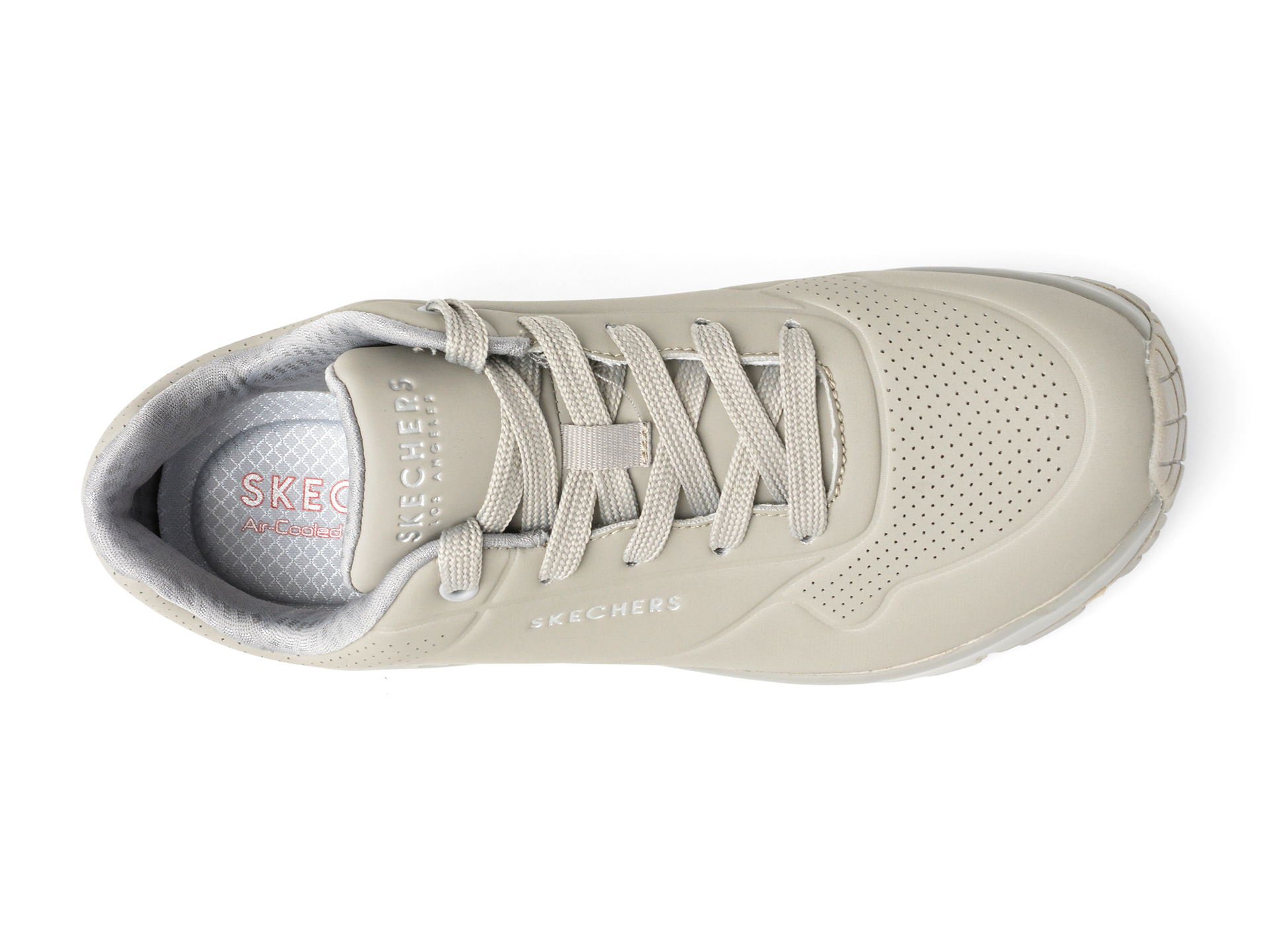 Pantofi sport SKECHERS gri, UNO, din piele ecologica - imagine 6