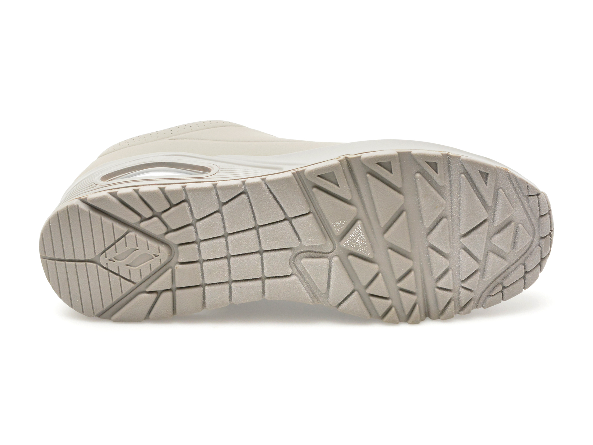 Pantofi sport SKECHERS gri, UNO, din piele ecologica - imagine 7