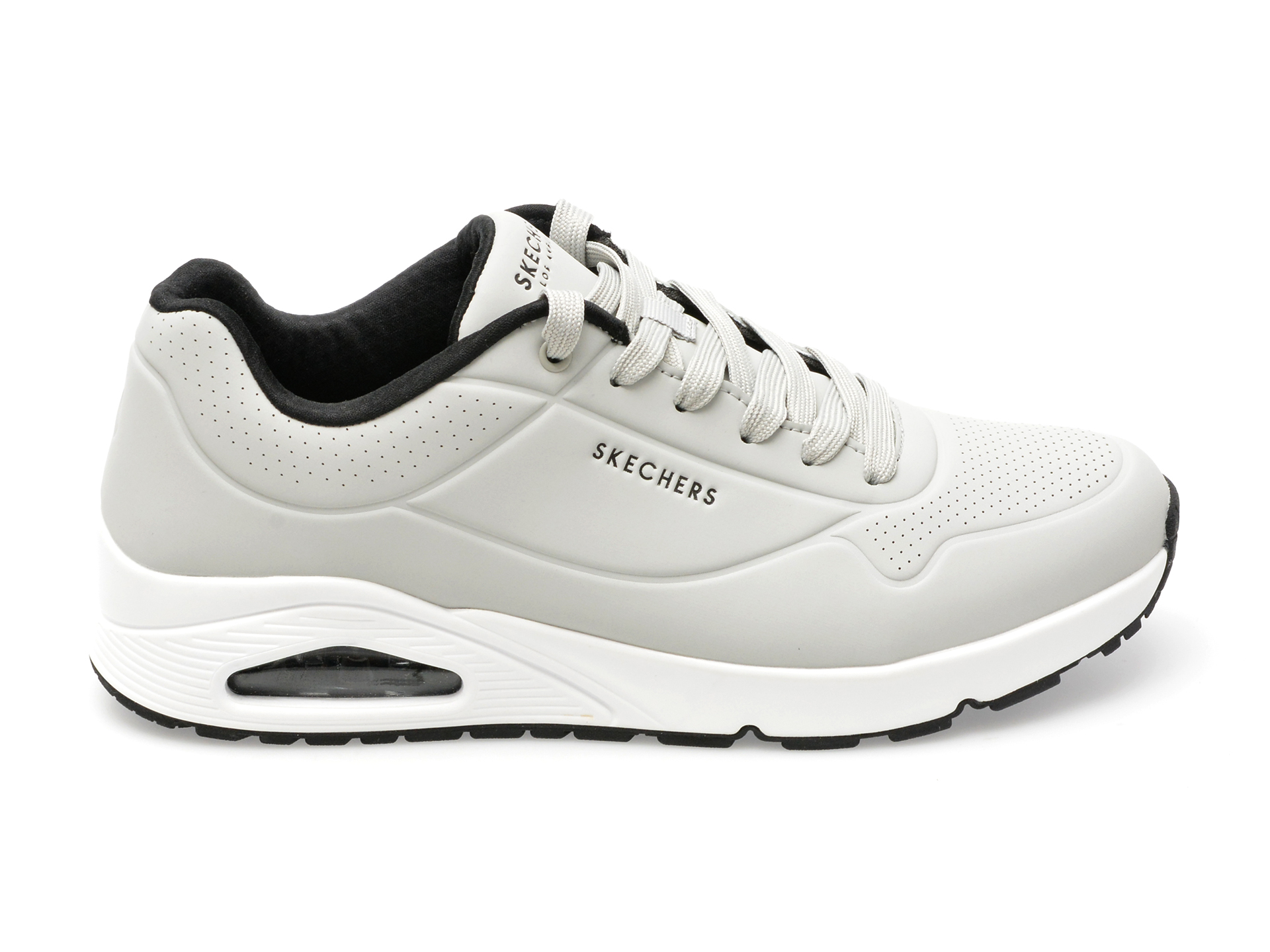 Pantofi sport SKECHERS gri, UNO, din piele ecologica