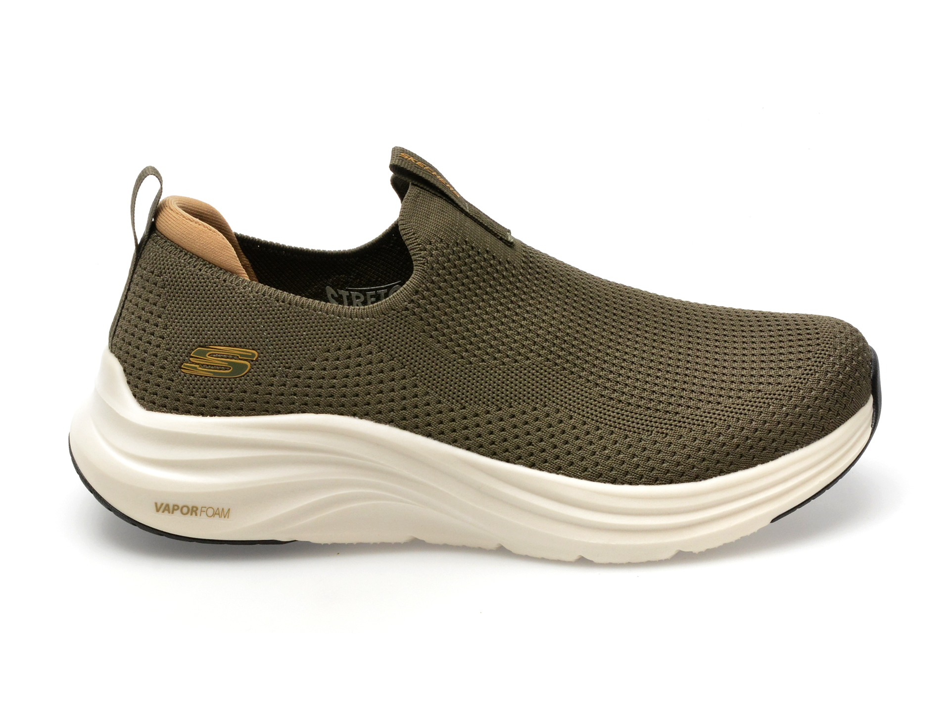 Pantofi sport SKECHERS kaki, VAPOR FOAM, din material textil
