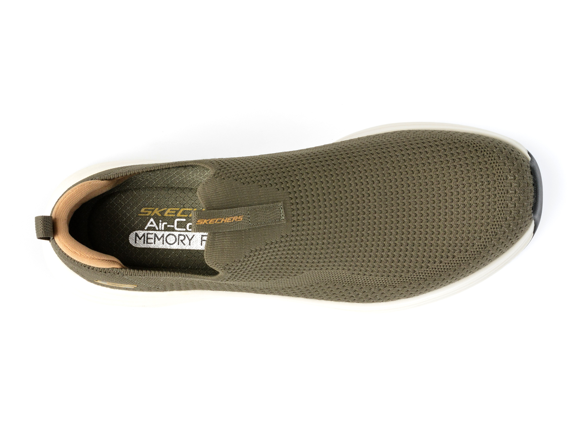 Pantofi sport SKECHERS kaki, VAPOR FOAM, din material textil - imagine 6