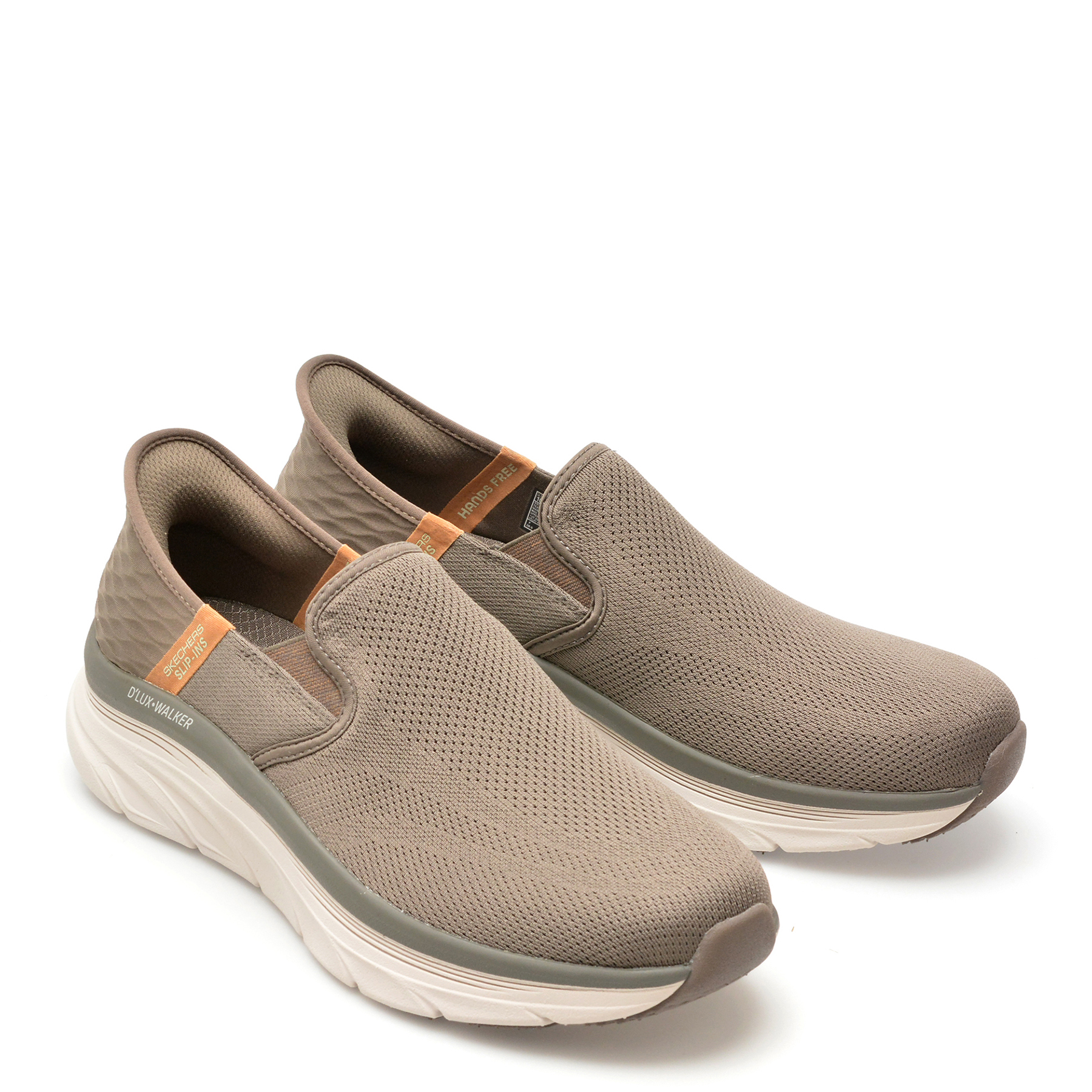 Pantofi sport SKECHERS maro, D LUX WALKER, din material textil - imagine 4