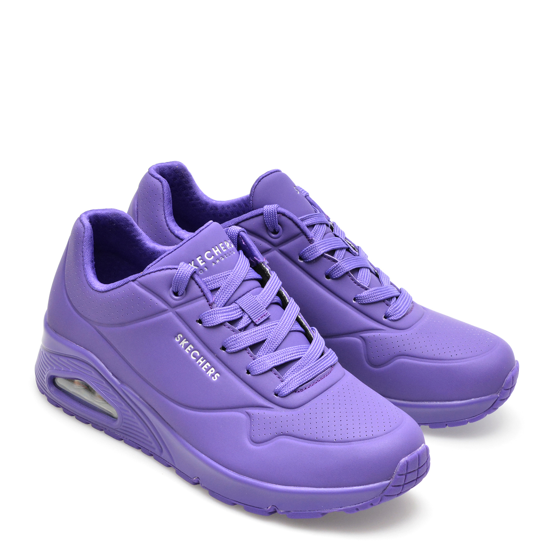 Pantofi sport SKECHERS mov, UNO, din piele ecologica - imagine 4