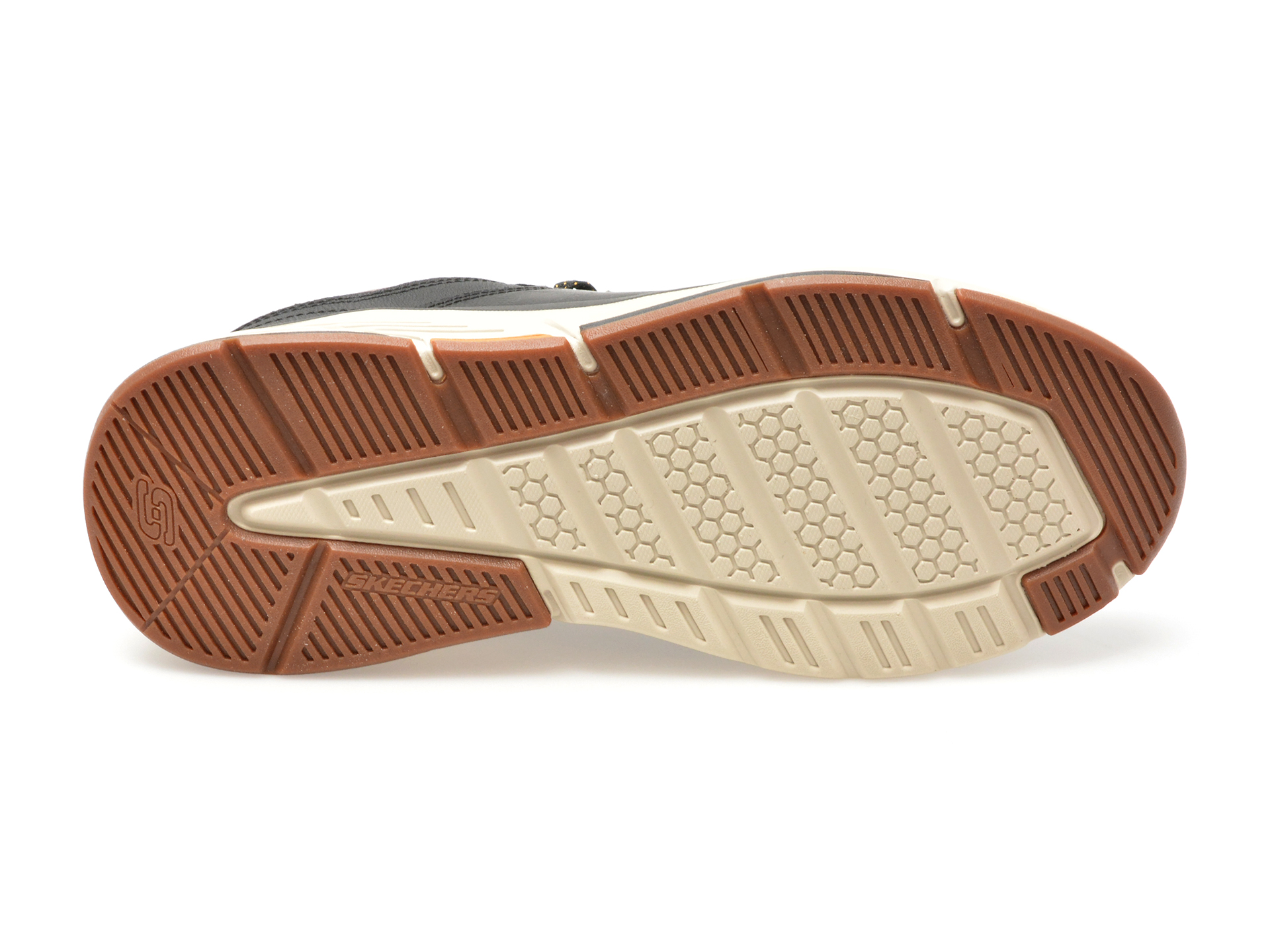 Pantofi sport SKECHERS negri, BENAGO, din piele naturala - imagine 7