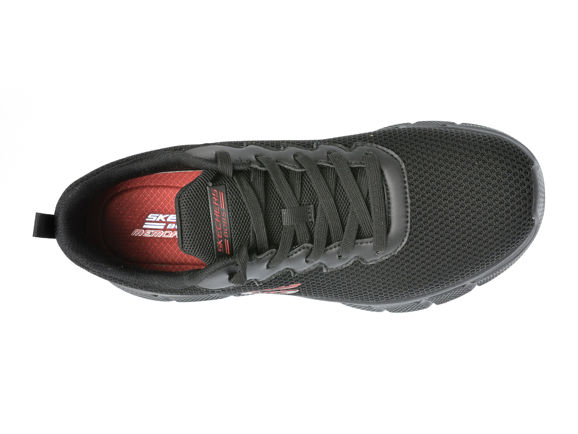 Pantofi sport SKECHERS negri, BOBS B FLEX, din material textil - imagine 6