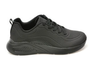 Pantofi sport SKECHERS negri, BOBS BUNO, din piele ecologica