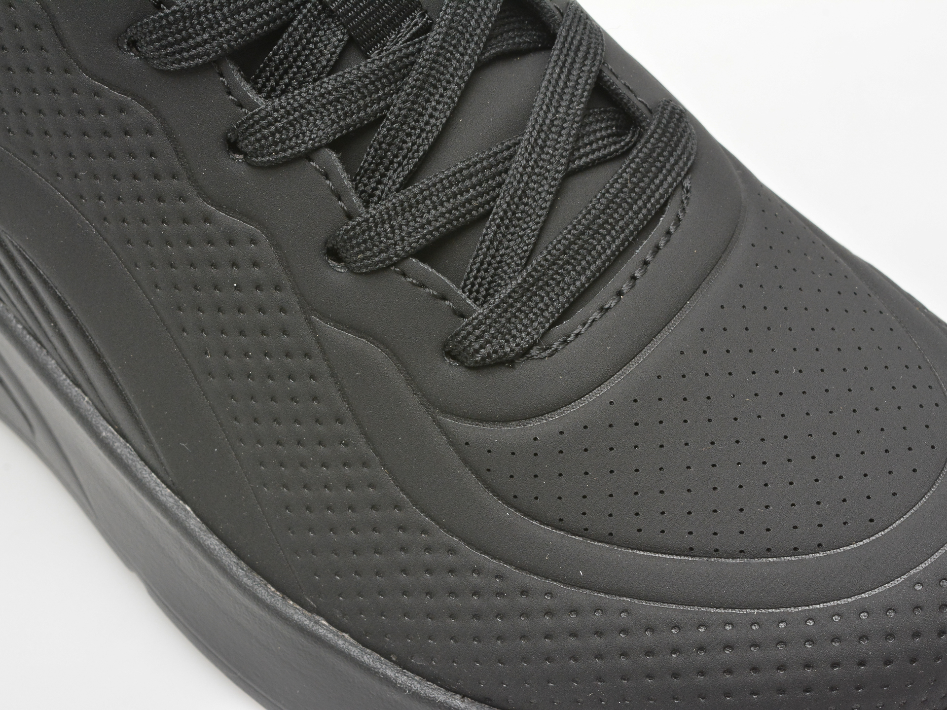 Pantofi sport SKECHERS negri, BOBS BUNO, din piele ecologica - imagine 2