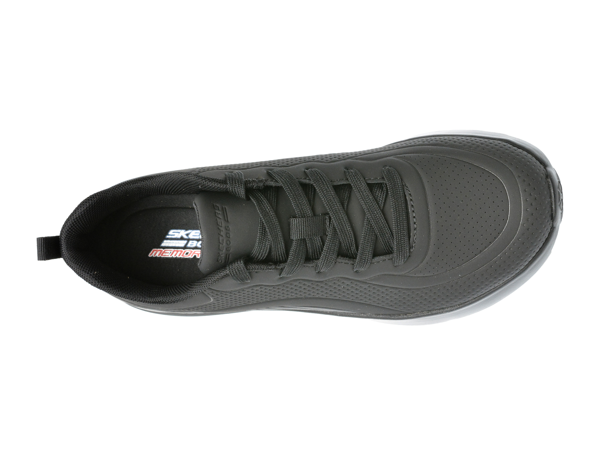 Pantofi sport SKECHERS negri, BOBS BUNO, din piele ecologica - imagine 6