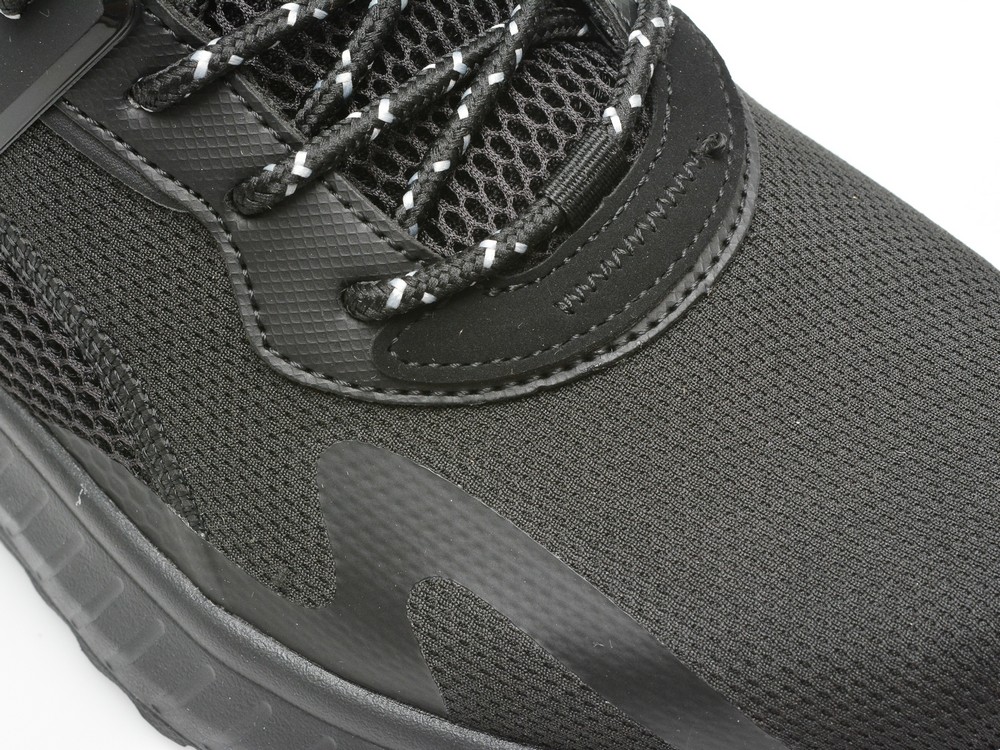 Pantofi sport SKECHERS negri, BOBS SQUAD CHAOS, din material textil - imagine 2